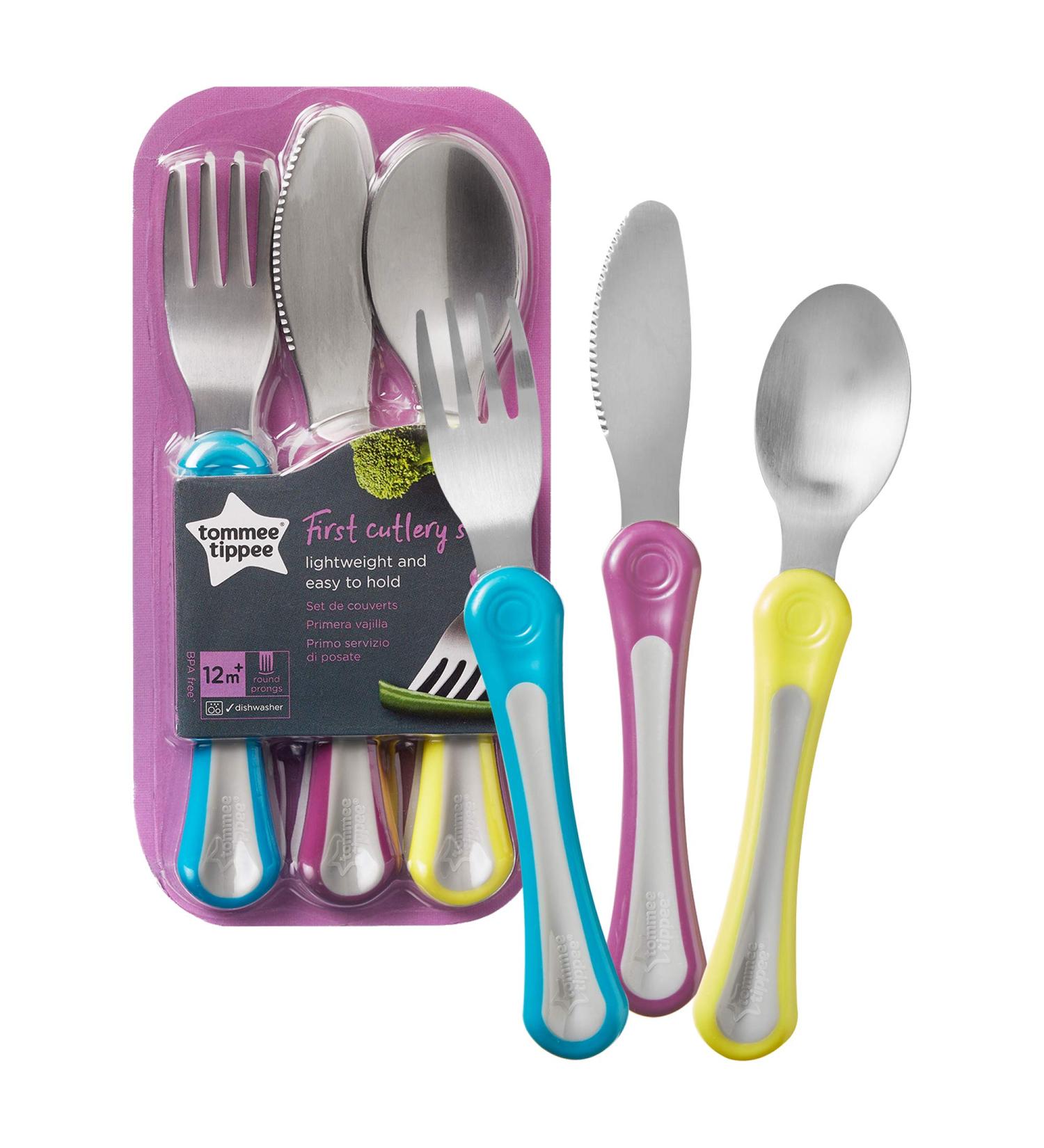 Tommee Tippee Explora First Grown Up Cutlery Set - Assorted Colors | Shop Now - Buy Online on SooperMarket.com