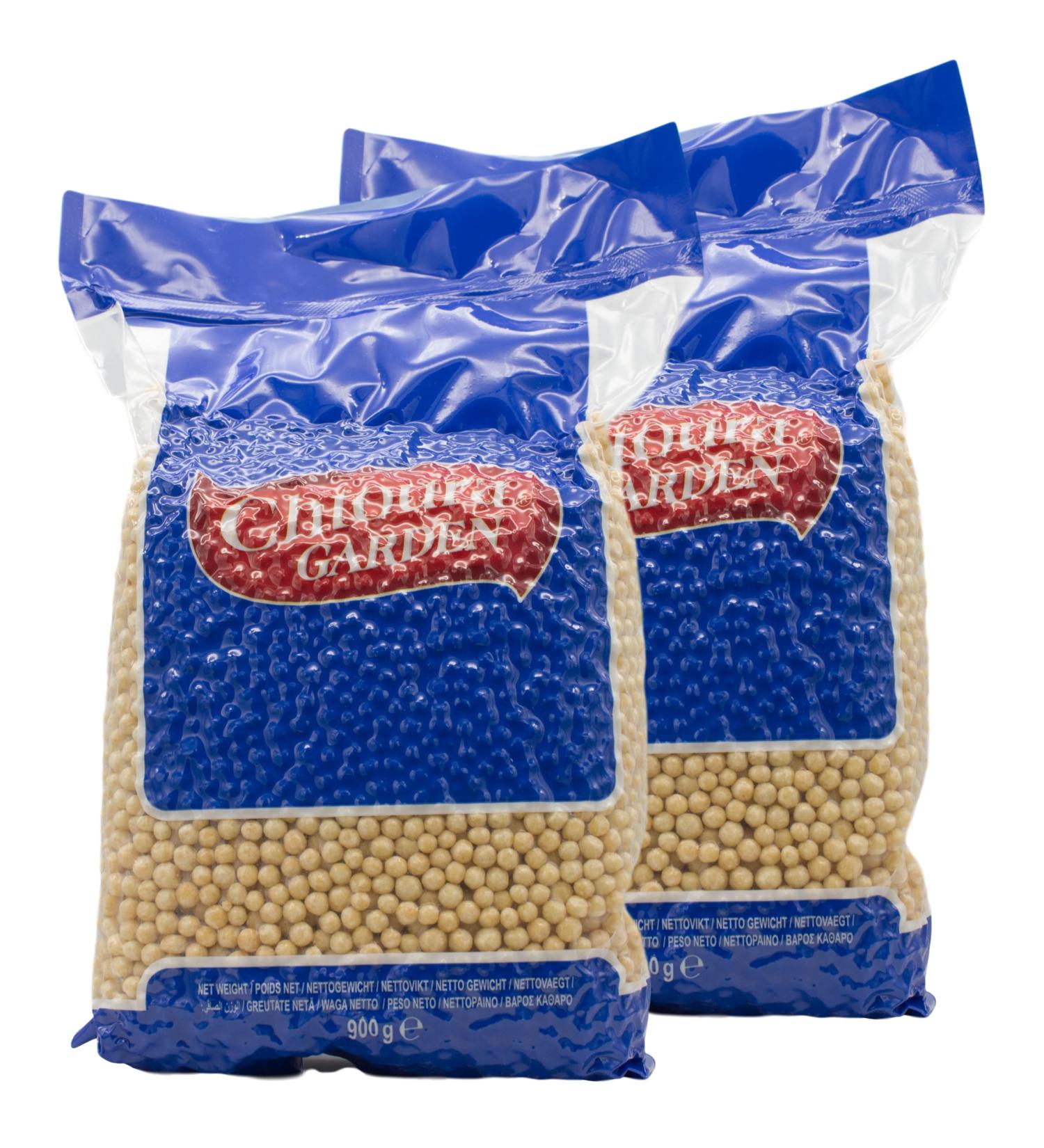 Chtoura Garden Moghrabieh - Couscous Pearls - Natural Oriental Couscous 900 g (2 x 900)