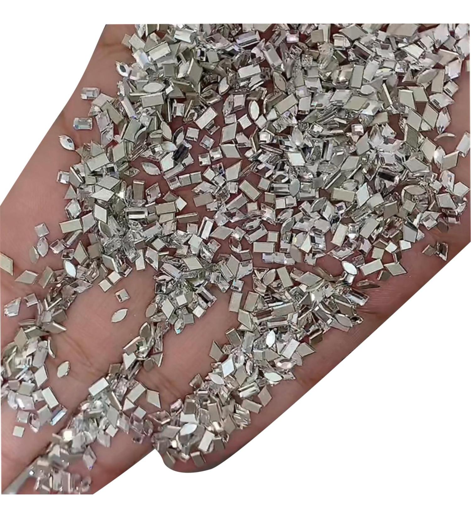100pcs Quality Nails Art Decorative Accessories Rhinestones Nail Craft Decortaion Easy Installation And Removal AB Nail Rhinestones - Buy Online on SooperMarket.com