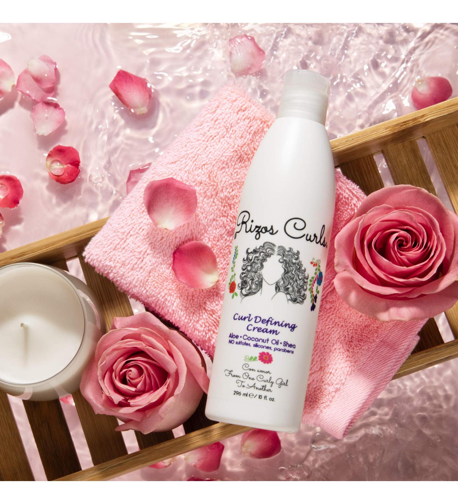 Rizos Curls Curl Defining Cream | For Defined, Bouncy, Shiny Curls | Frizz-Free, Voluminous Hair | With Aloe Vera, Shea Butter & Coconut Oil - Buy Online on SooperMarket.com