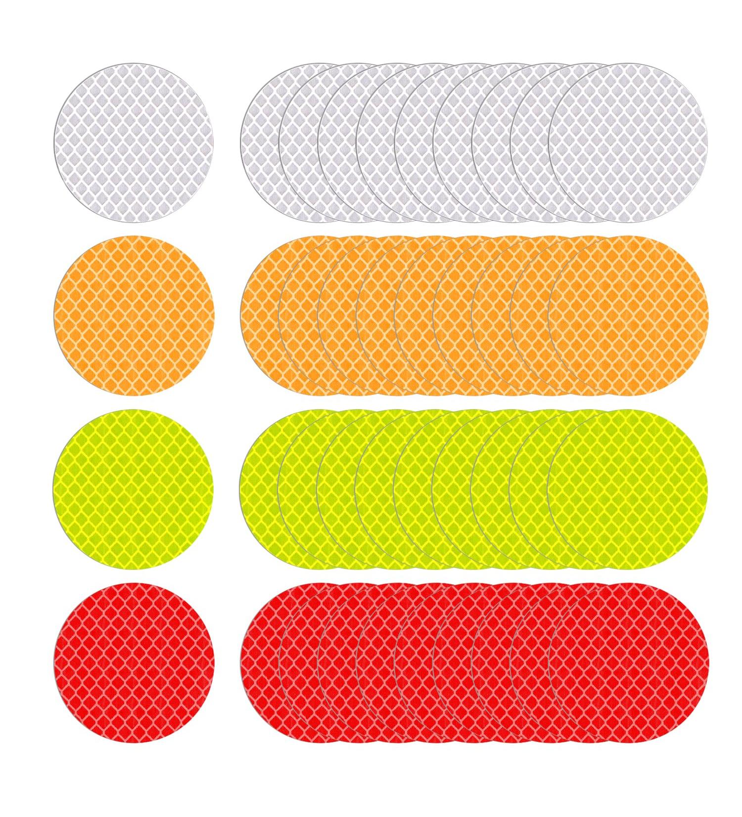 Buy NyxSeat 40-Piece Round Reflective Stickers | Night Safety Warning Stickers for Cars & Motorcycles | Reflective Backpack Stickers for Enhanced Visibility - Buy Online on SooperMarket.com