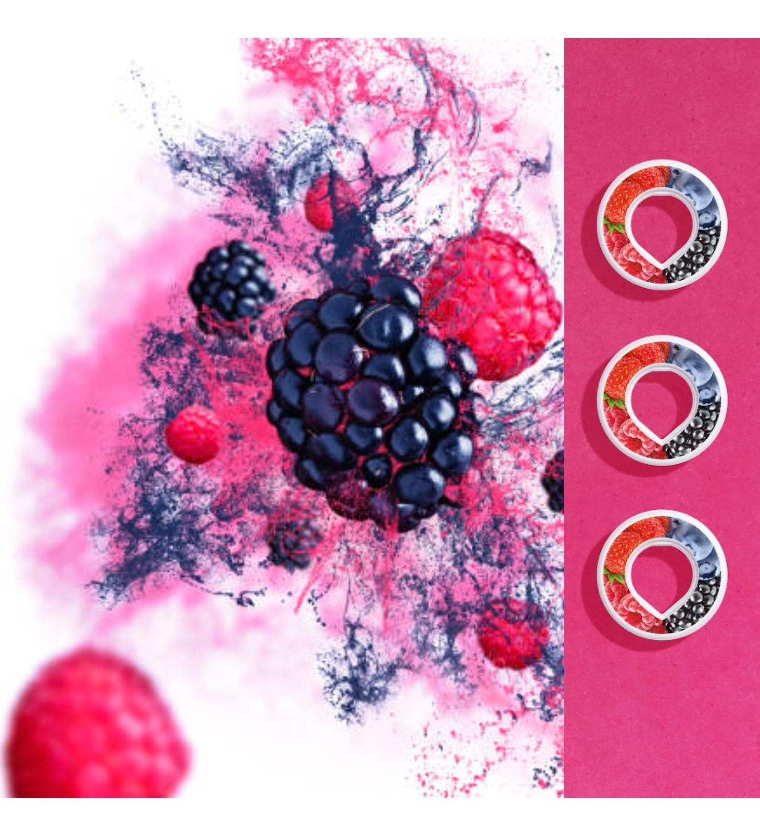 Wild Berry Flavour Pods (x3) Pods Only | Compatible with Air Up Water Bottle | Revolutionary Pods Transform 15L of Water | 0 Cals 0 Sugar | Refreshing Senses - Buy Online on SooperMarket.com