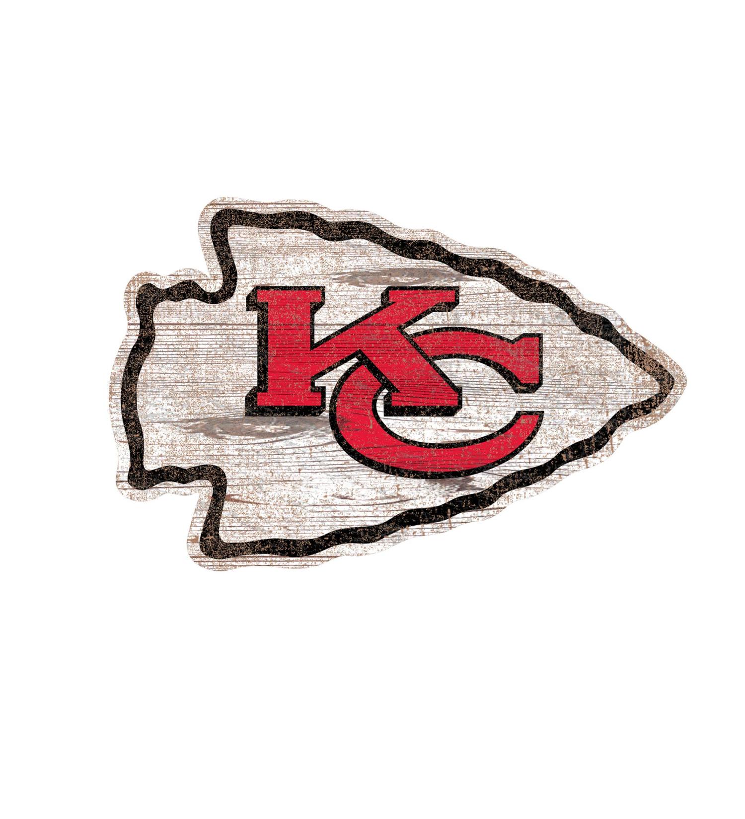 Fan Creations NFL Kansas City Chiefs Unisex Kansas City Chiefs Team Logo 8in Cutout, Team Color, 8 inch, (N0983-KCC)