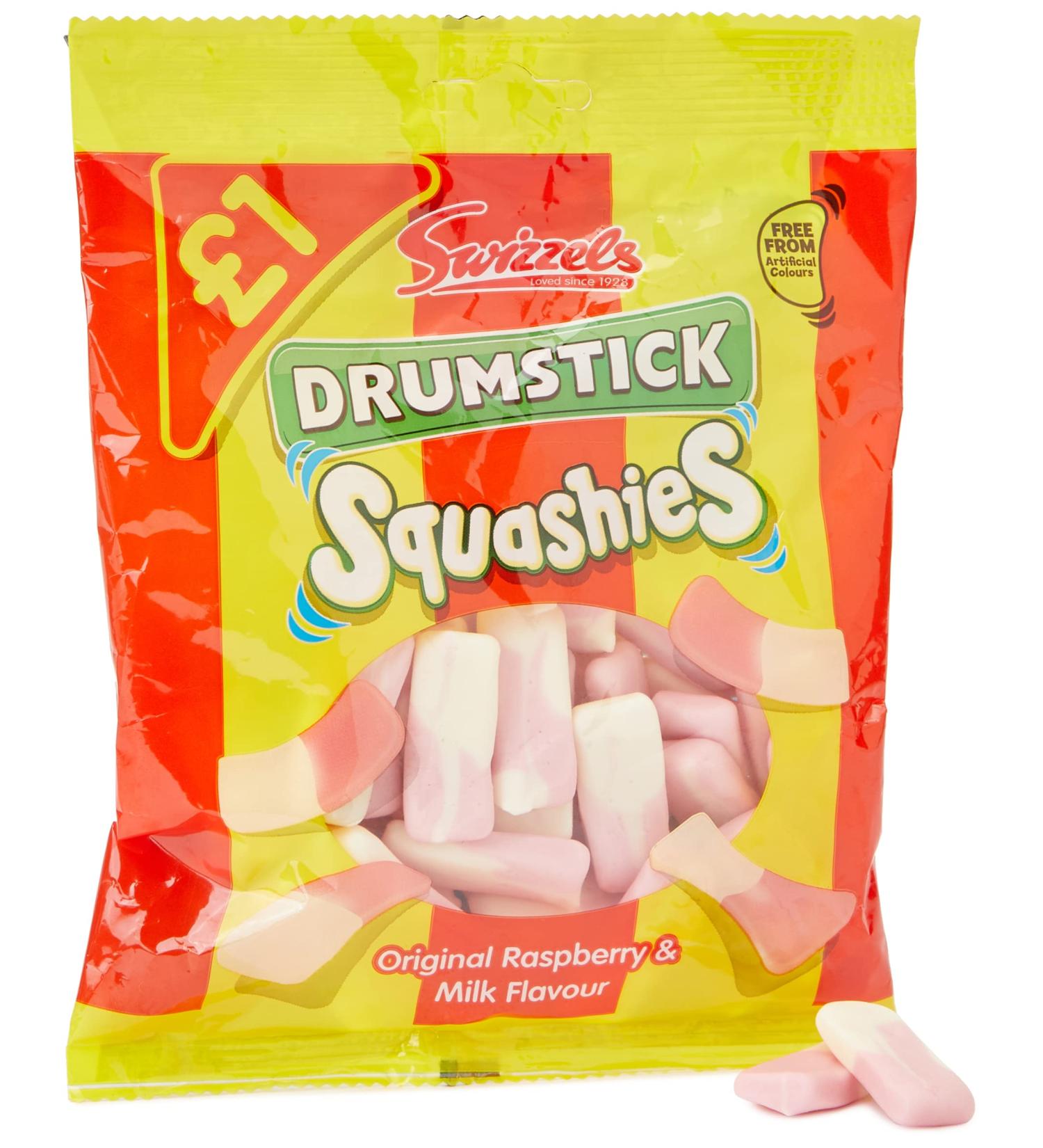 Swizzels Drumstick Original Raspberry & Milk Squashies 145 g - Buy Online on SooperMarket.com