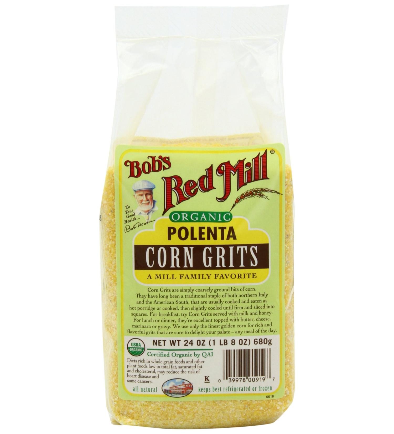Bob's Red Mill Organic Corn Grits/Polenta  24 Oz  Pack of 4 - Buy Online on SooperMarket.com