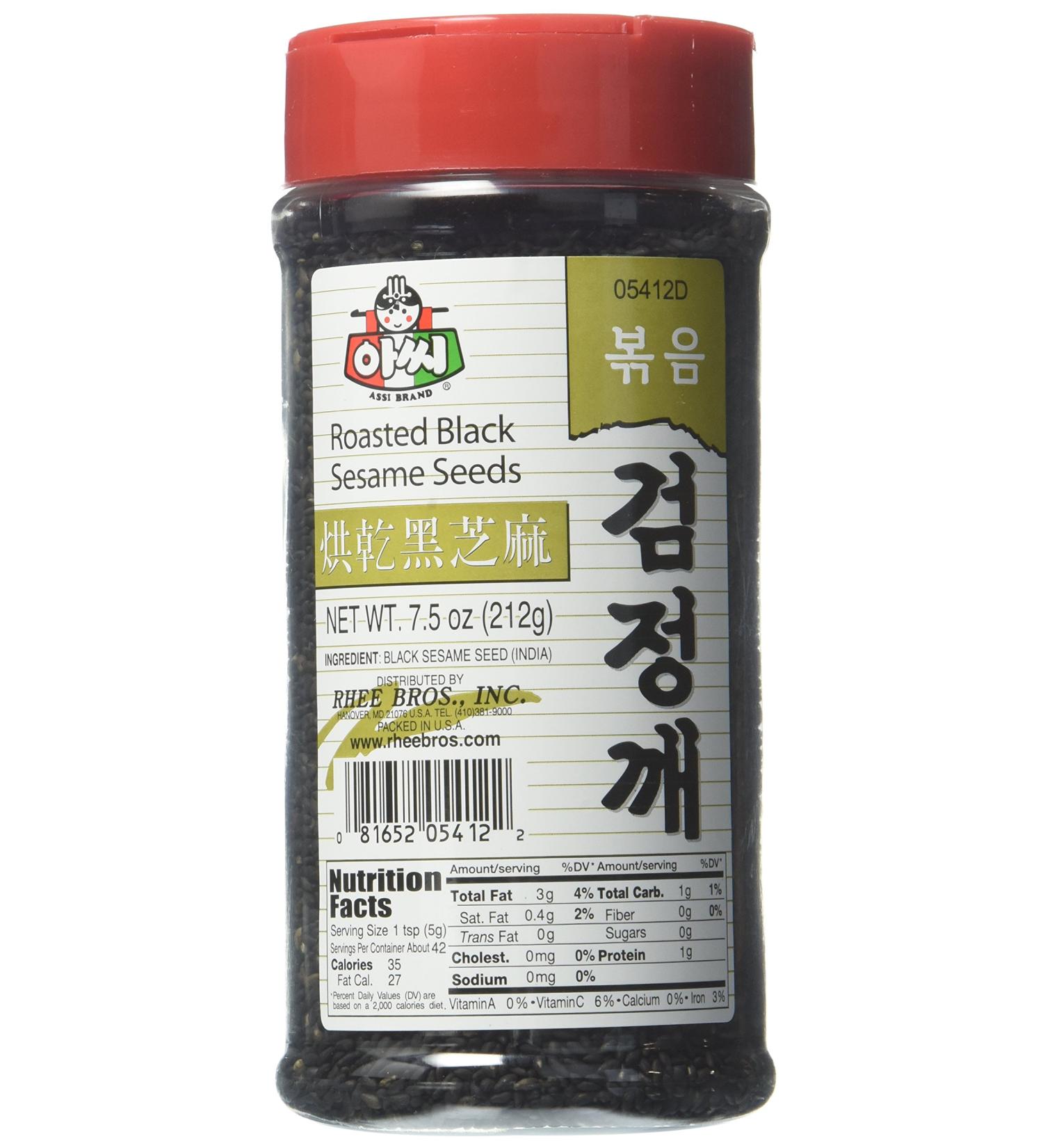 Organic Roasted Black Sesame Seeds - 8oz Pack - Buy Online on SooperMarket.com