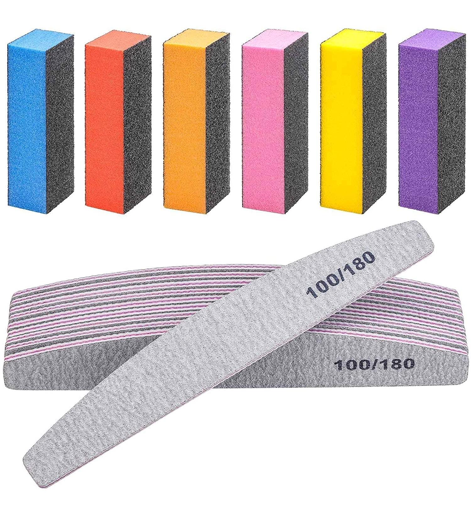 16pcs Nail File Buffer Kit - Coarse Nail Files & Colorful Nail Buffer Set for Manicure/Pedicure - Buy Online on SooperMarket.com