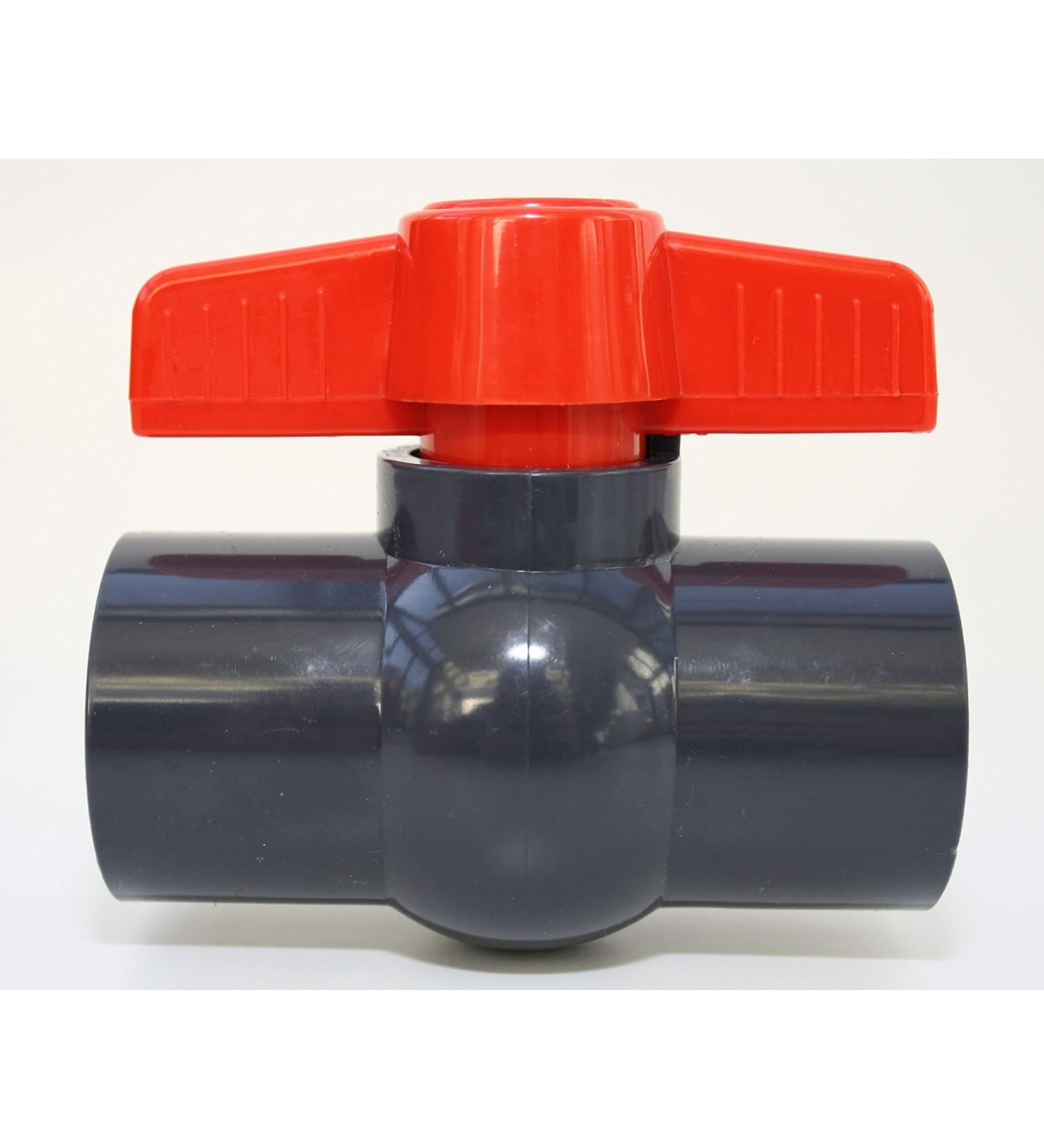 Buy 32mm PVC-U Ball Valve with 2 Adhesive Sockets - 10 Bar DIN 8063 for International Shipping - Buy Online on SooperMarket.com