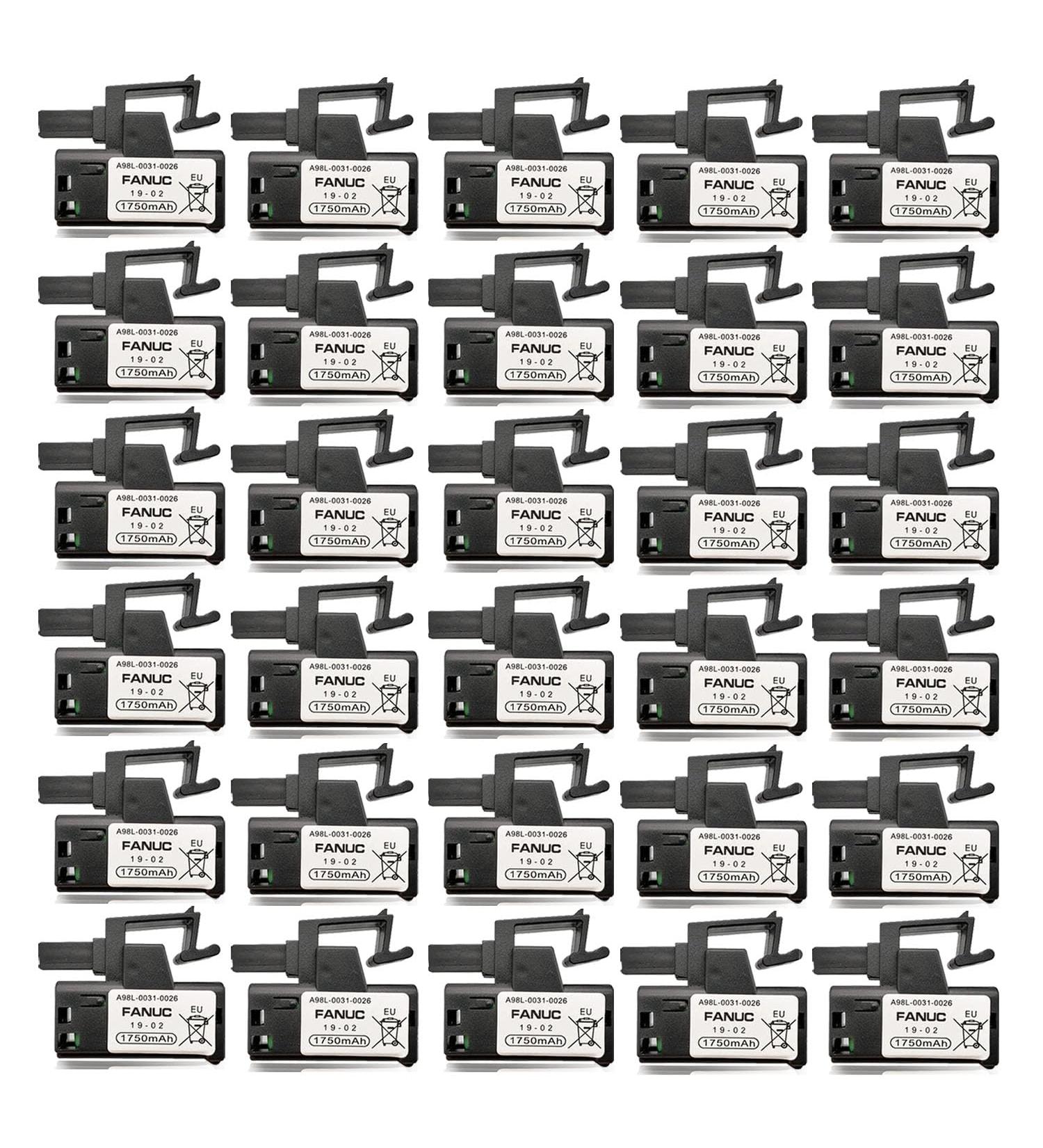 Buy 30 Pack 3V 1750mAh A98L-0031-0026 PLC Battery for FANUC - Non-Rechargeable Fast International Shipping - Buy Online on SooperMarket.com