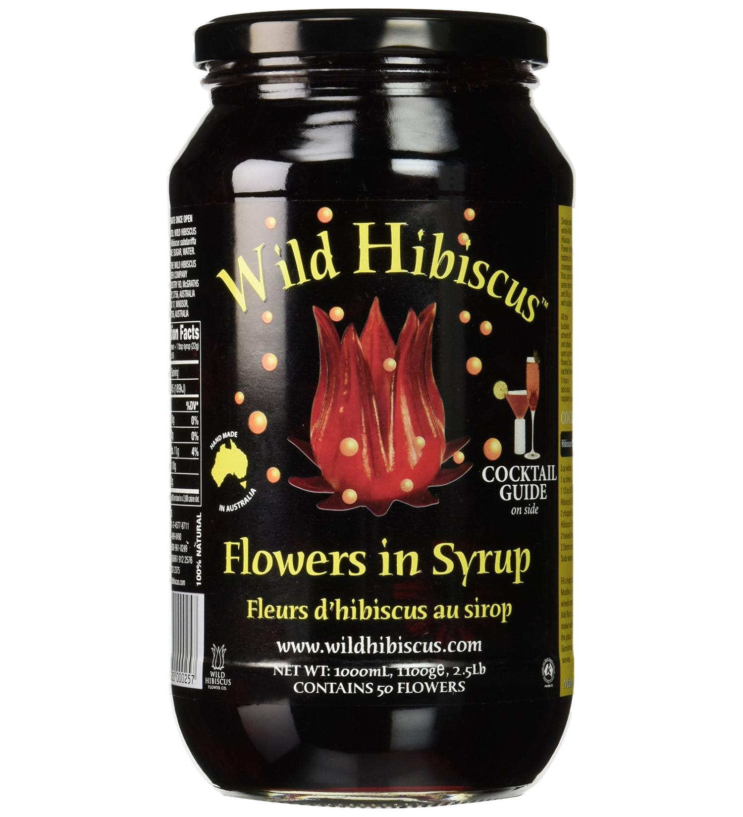 Wild Hibiscus Flower Company Syrup - 2.5 lb | Premium Quality Hibiscus Syrup - Buy Online on SooperMarket.com