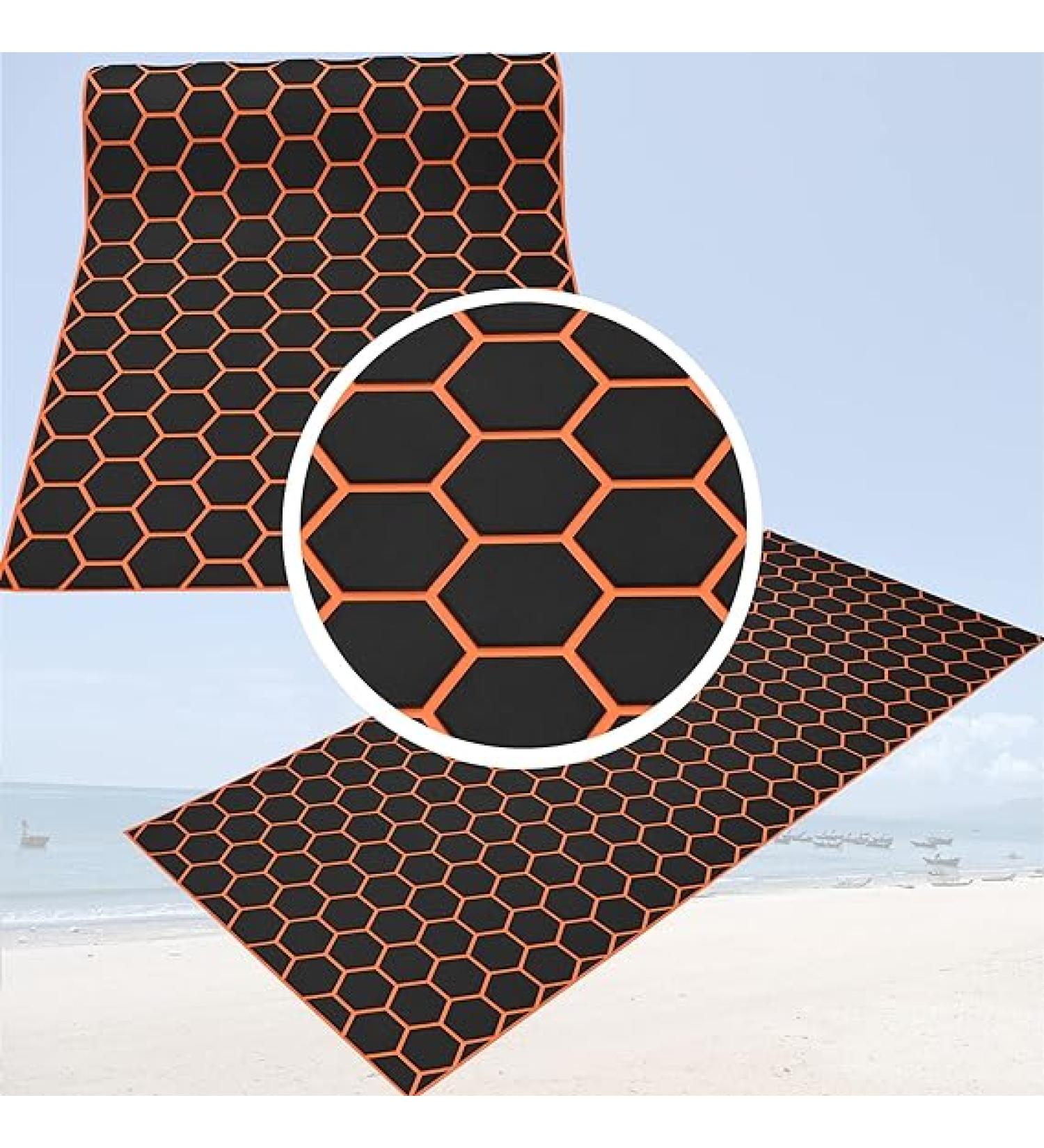 Hexagonal Stripes EVA Self-Adhesive Boat Decking Sheet - Non-Skid Marine Flooring for Yacht  RV  Swimming Pool - 94.5 x 35.4 Thick Mat - Buy Online on SooperMarket.com