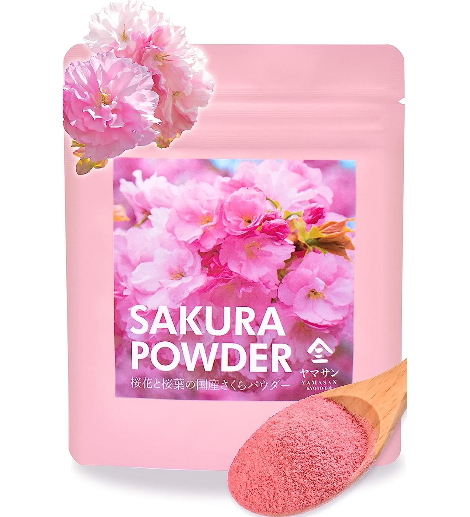 Sakura Cherry Blossom Powder - YAMASAN Japanese Drinks & Food, Spring Mix 1.4oz (40g) - Buy Online on SooperMarket.com