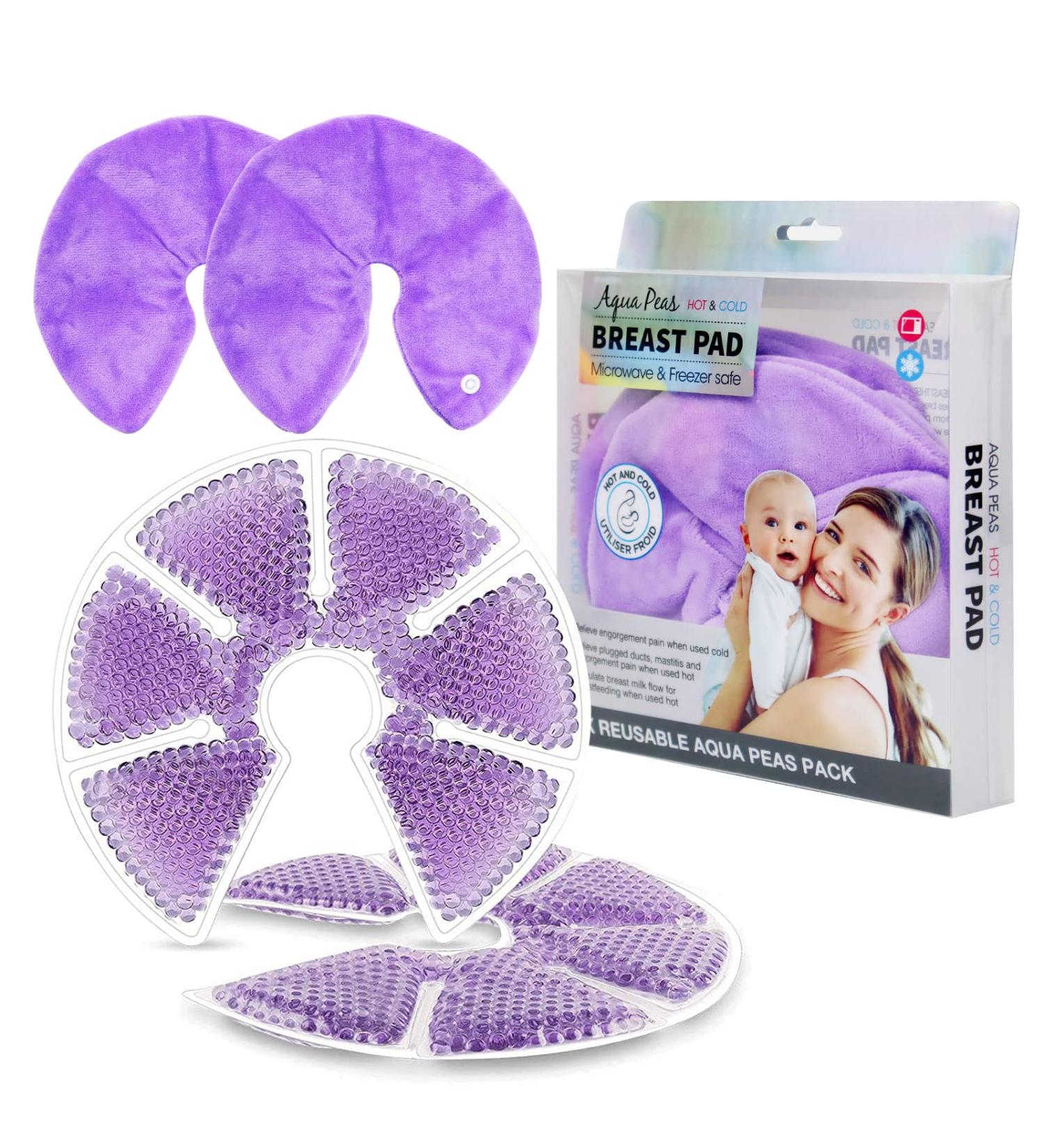 Gytera Hot Cold Breast Therapy Pads - Breastfeeding Essentials for Mastitis Relief & Postpartum Recovery - Reusable & Microwaveable - Buy Online on SooperMarket.com