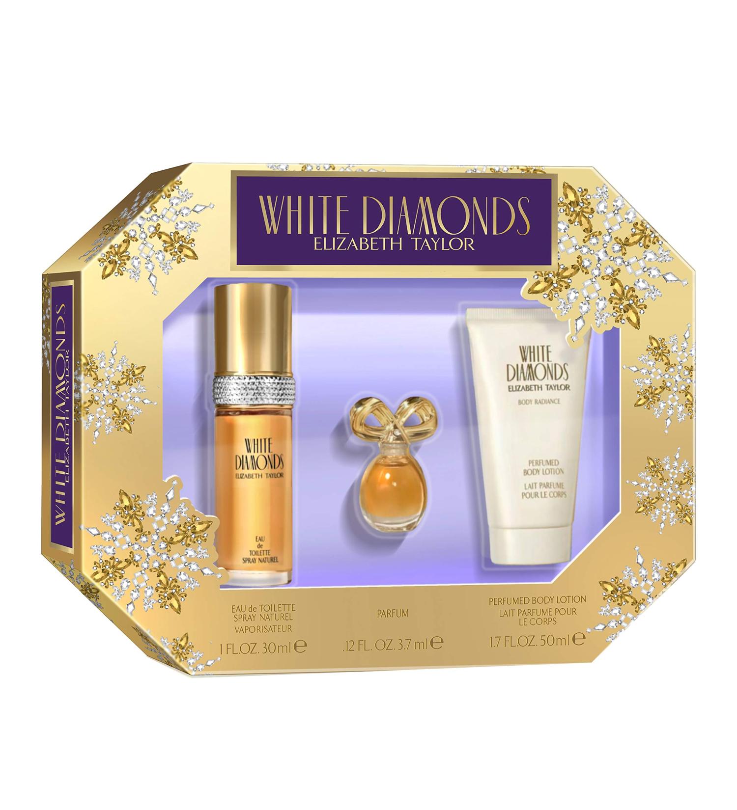 Elizabeth Taylor White Diamonds Women's Fragrance 3-Piece Gift Set - 1.0 Fl. Oz. Eau De Toilette - Buy Online on SooperMarket.com