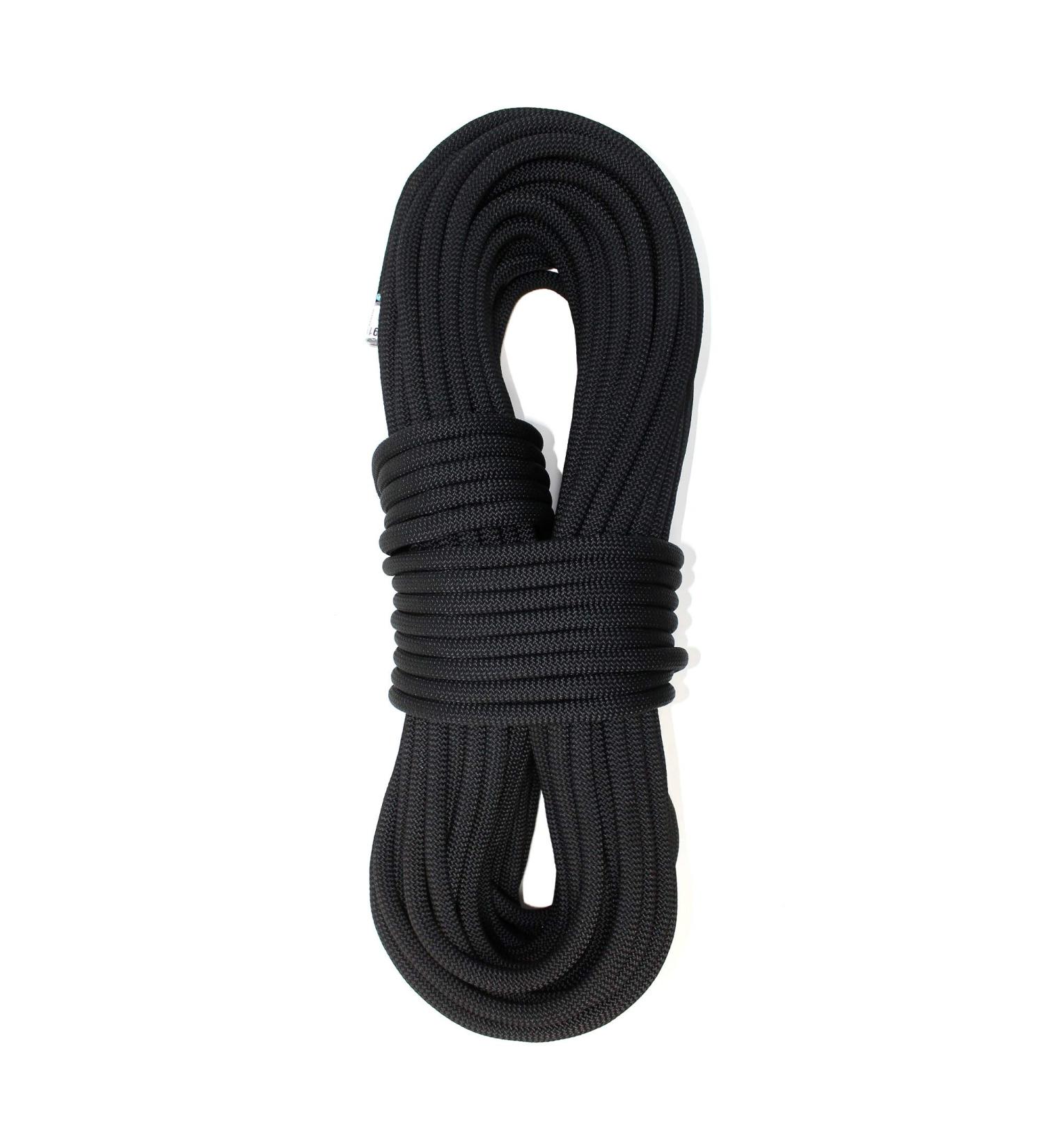 PHRIXUS UIAA Certified 11mm Black Static Climbing Rope - 150.0ft, 200ft, 300ft for Rock Climbing, Rappelling, Mountaineering - Kern Mantle Rope for Hauling & Rescue - Buy Online on SooperMarket.com