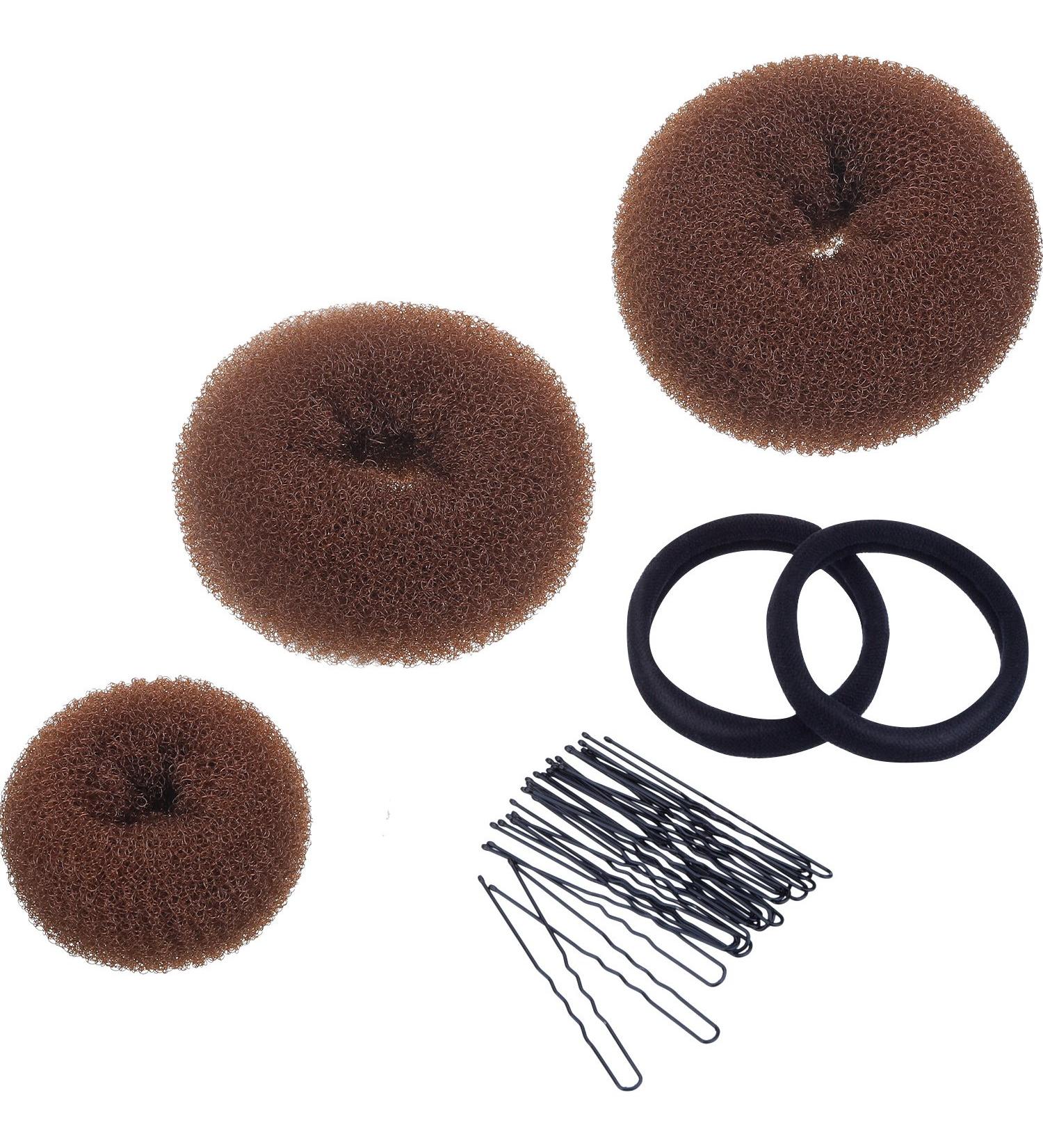 Mudder Donut Bun Maker Set - Large, Medium, and Small Sizes - Light Brown - Buy Online on SooperMarket.com
