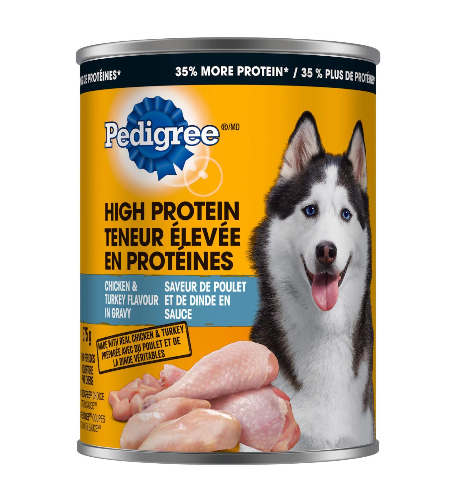 PEDIGREE High Protein Adult Wet Dog Food - Chicken & Turkey Flavour in Gravy 375g (12 Pack) - Buy Online on SooperMarket.com
