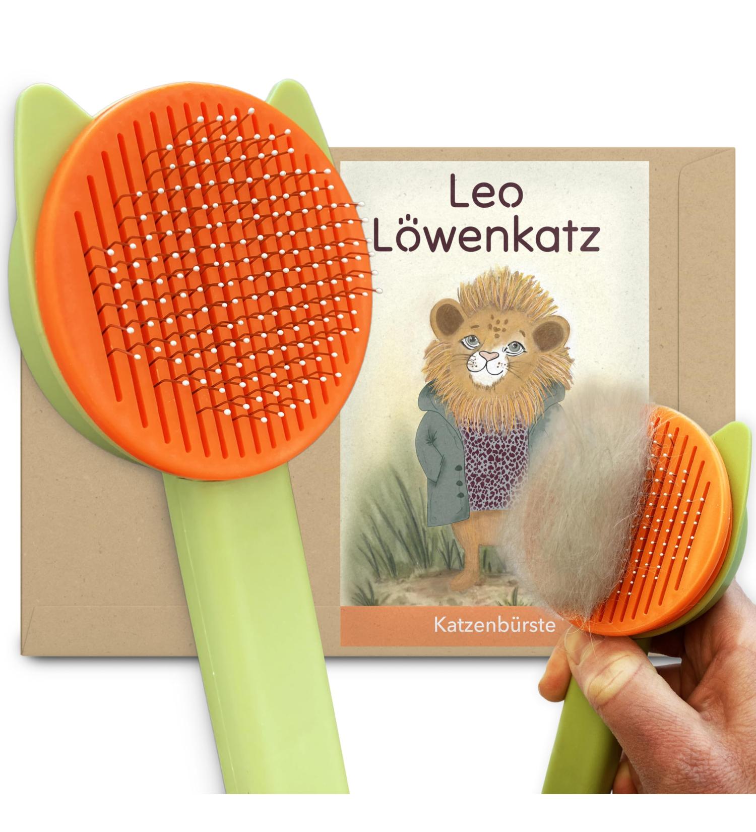 Cat Brush for Long & Short Hair 1-Click Self-Cleaning Tool for Effortless Pet Hair Removal - Buy Online on SooperMarket.com