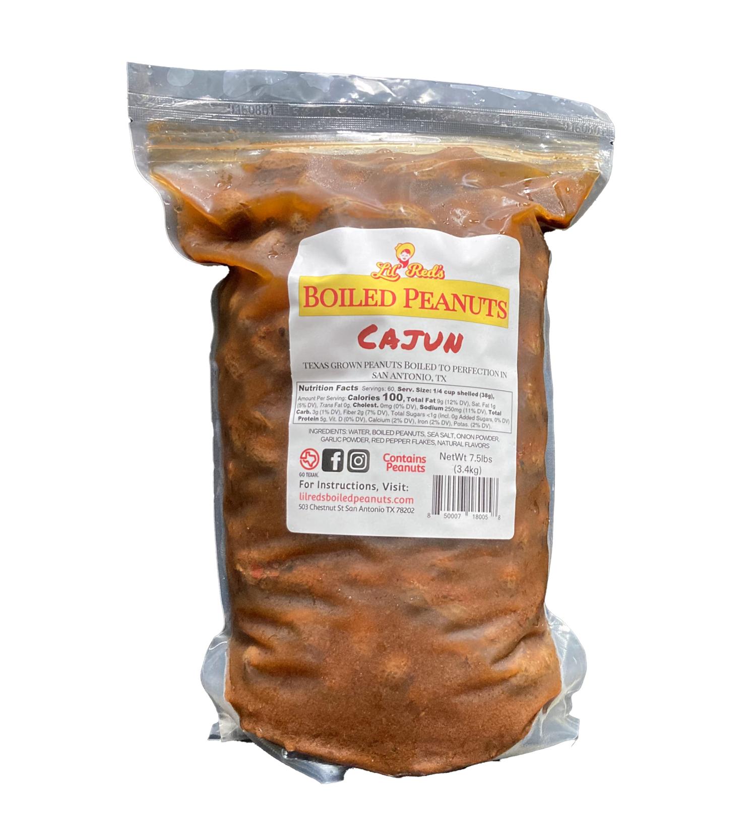 Lil' Red's Cajun Boiled Peanuts Ready to Eat, 7.5lbs