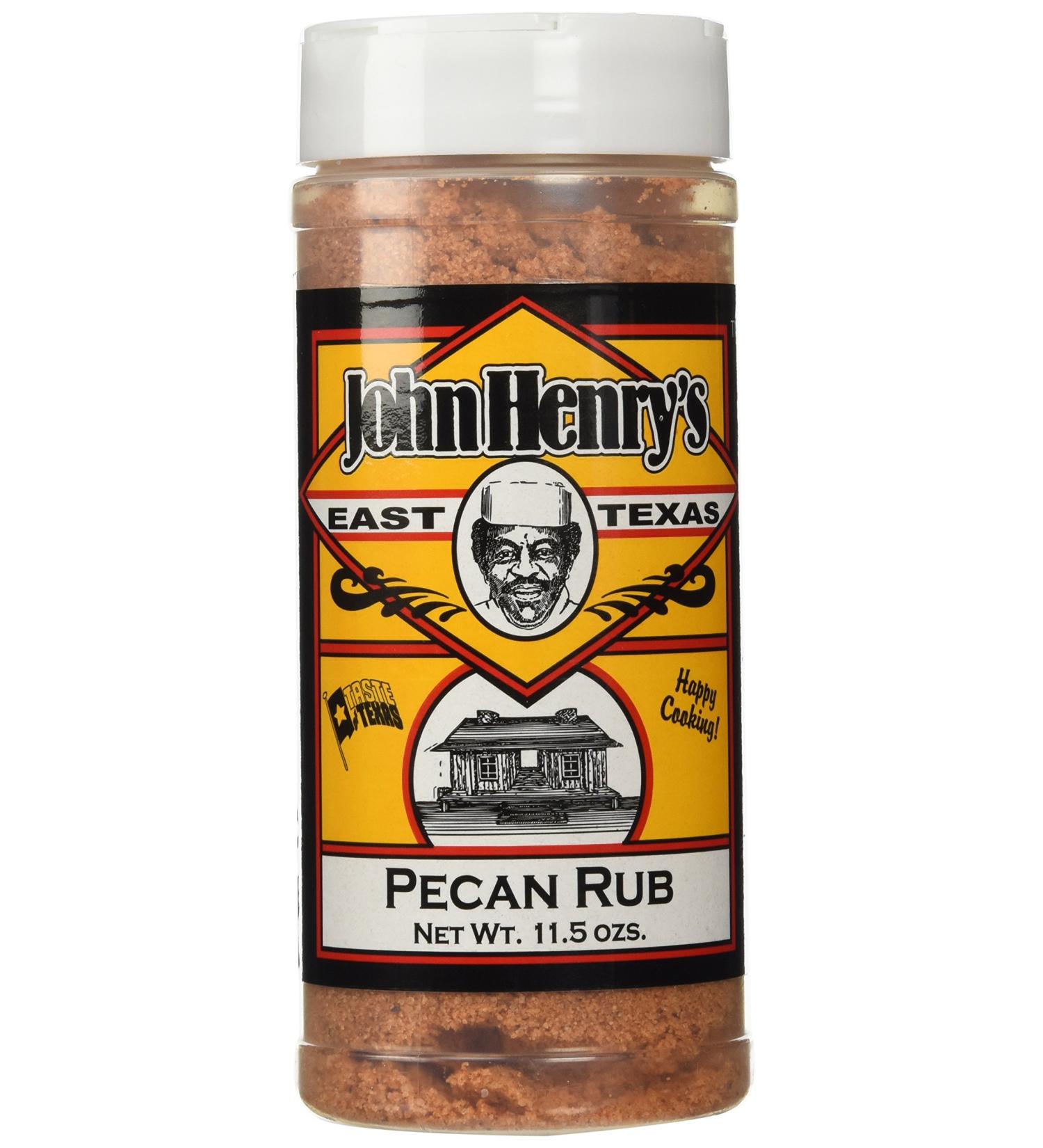 John Henry's Pecan Rub 11.5 oz - Smoky and Savory Seasoning for BBQ and Grilling - Buy Online on SooperMarket.com
