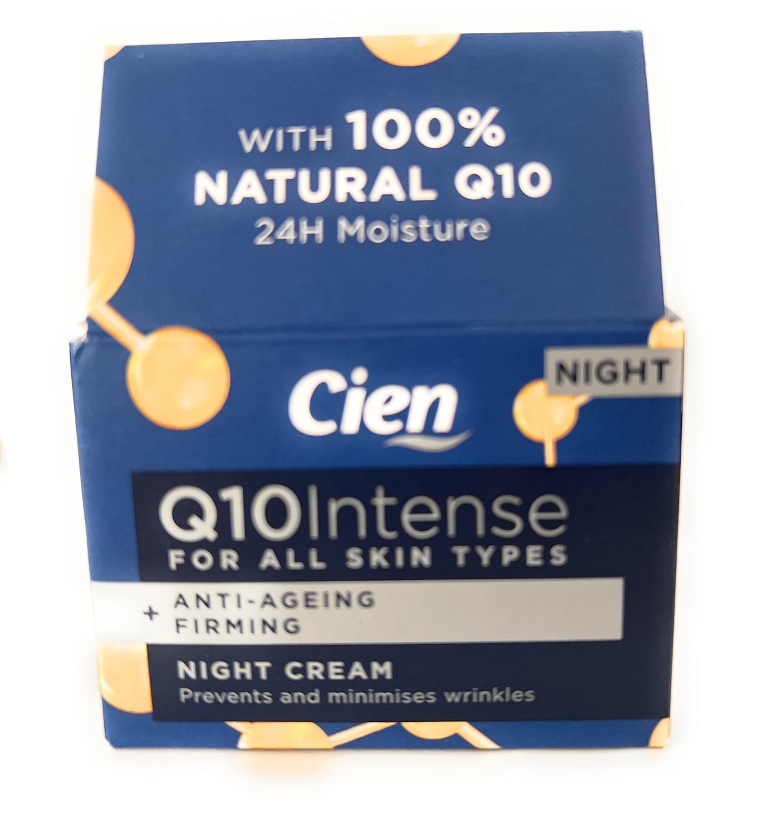 Anti-Wrinkle Night Cream With Q10 UV Protection Hyaluronic Acid 50 ml by Cien