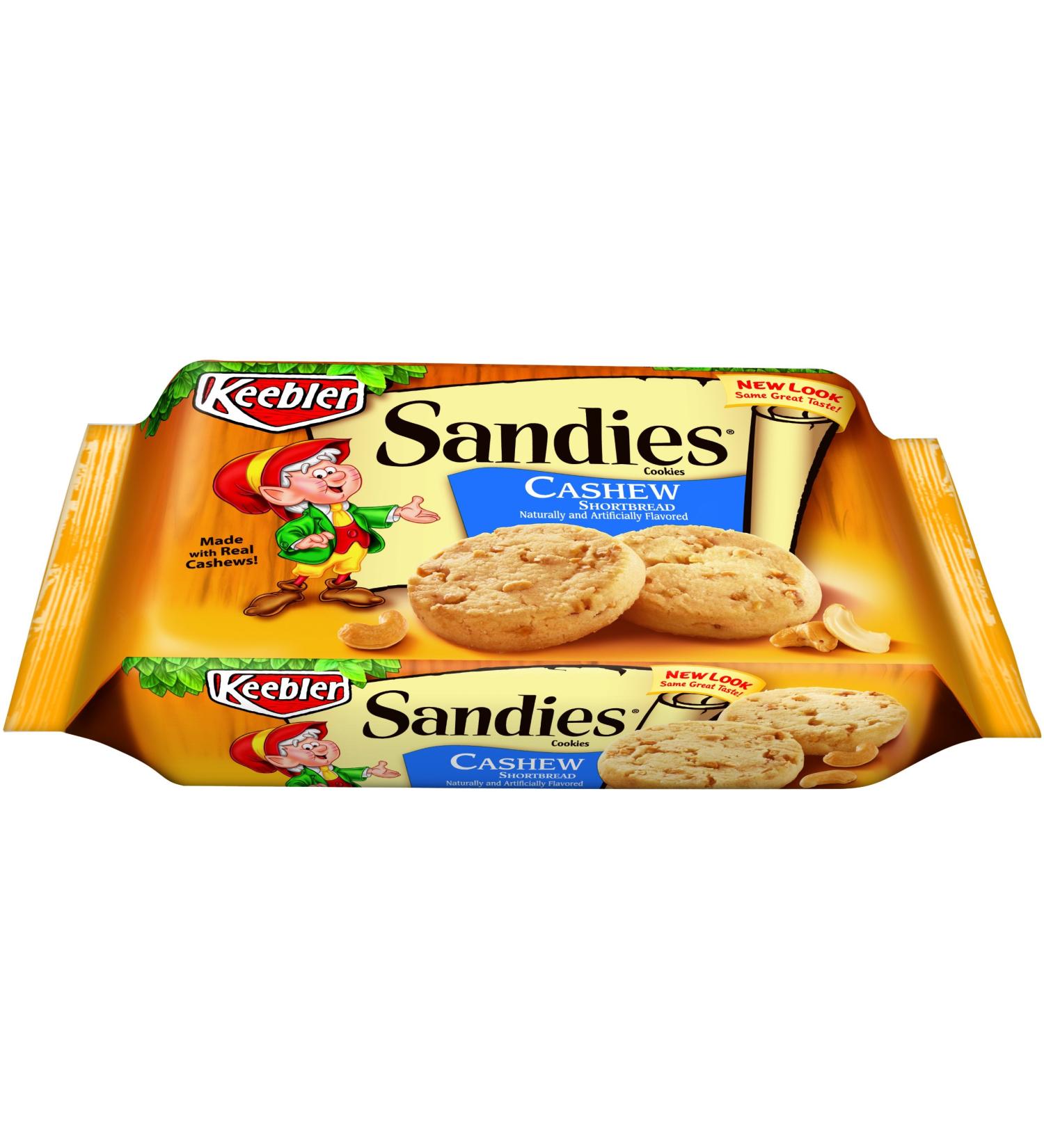Keebler Sandies Cashew Cookies, 11.2-ounce (Pack of 6)