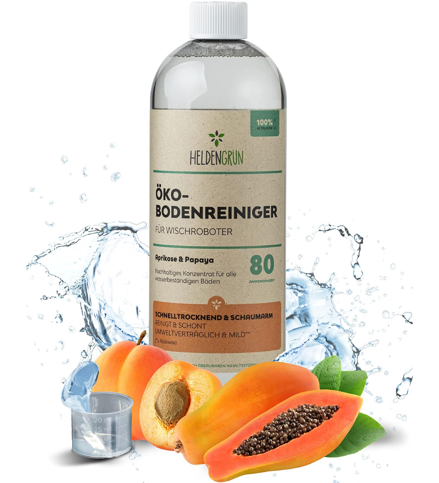 Heldengr n KO Floor Cleaner for Moped Robots - Apricot & Papaya | Streak-Free Quick-Drying Foam Arm Cleaner - 1000ml (1 Pack) - Buy Online on SooperMarket.com