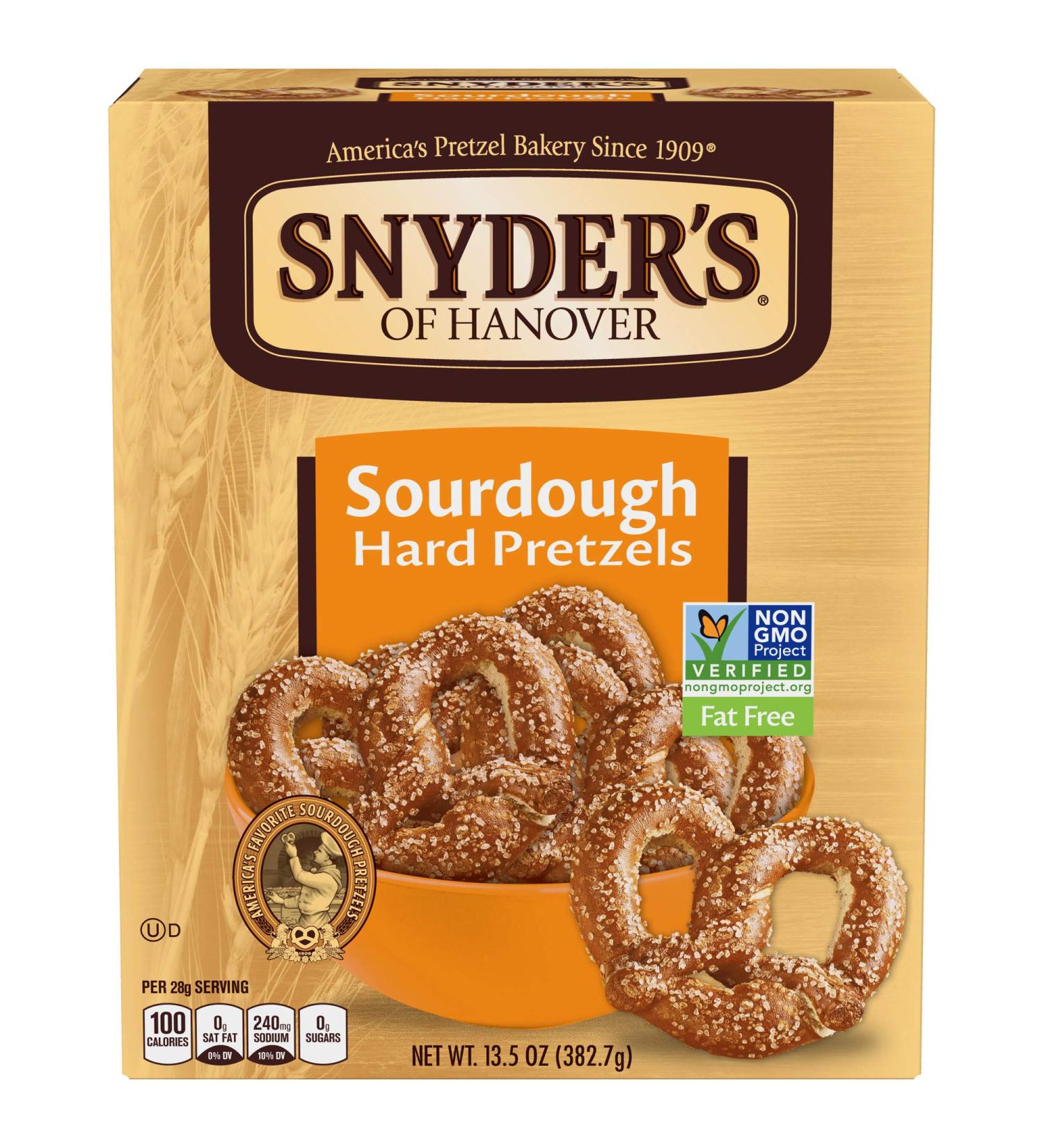 Snyder's of Hanover Sourdough Hard Pretzel Box - 13.5 oz - Set of 2 - Buy Online on SooperMarket.com
