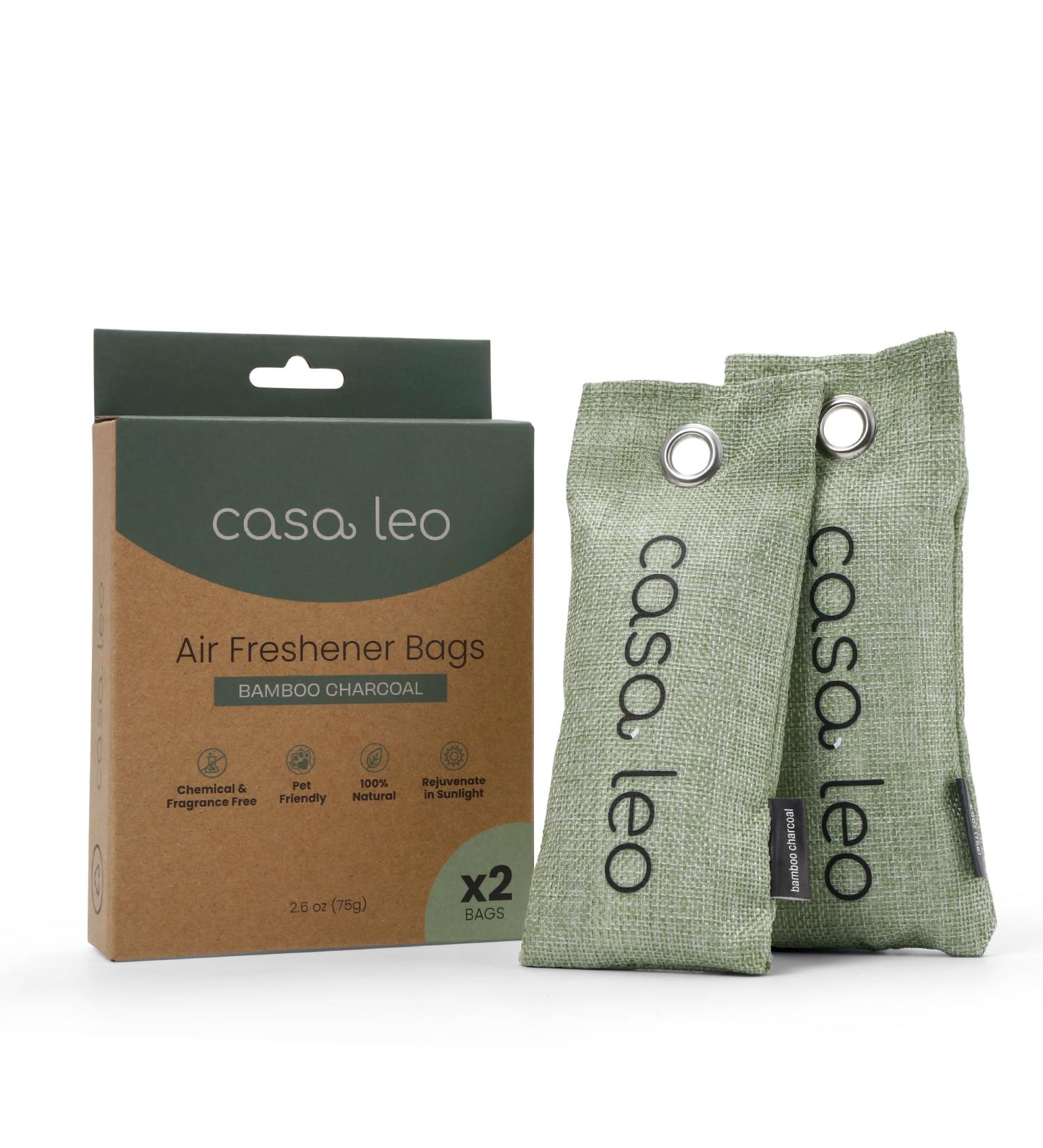 Leo's Loo Too Charcoal Replacement Bags | Bamboo Charcoal Odor Eliminators | Casa Leo - International Shipping Available - Buy Online on SooperMarket.com
