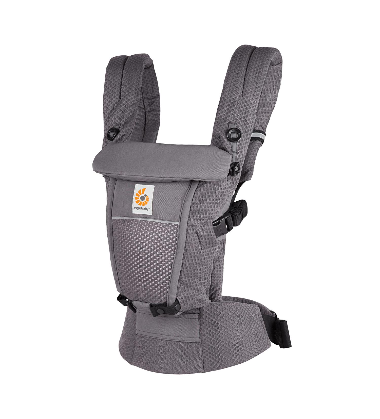 Ergobaby Adapt Carrier for Newborns | 3 Positions | SoftFlex Mesh | Graphite Grey - Buy Online on SooperMarket.com
