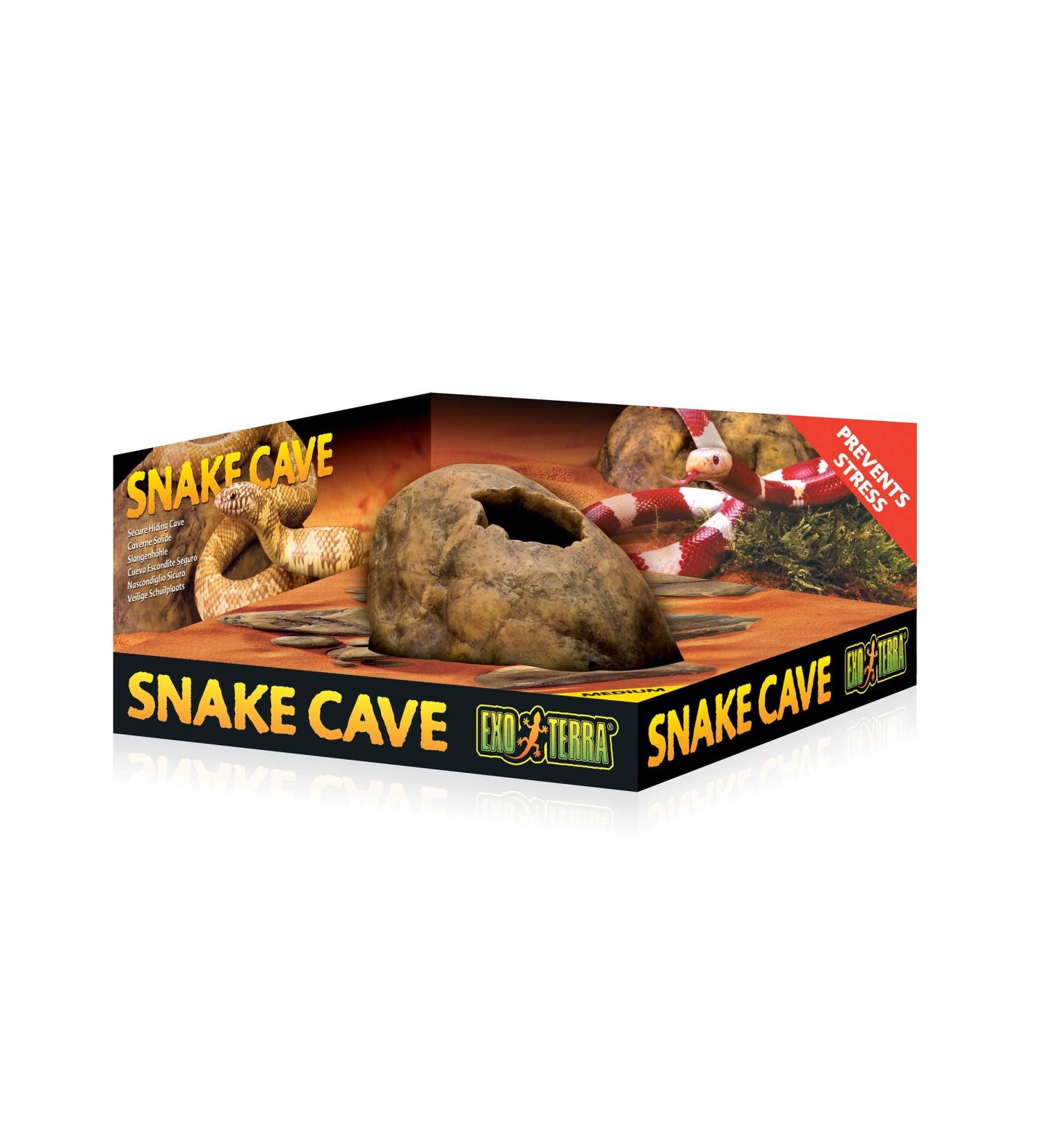 Exo Terra Snake Cave Medium - Naturalistic Hideout for Snakes - Buy Online on SooperMarket.com