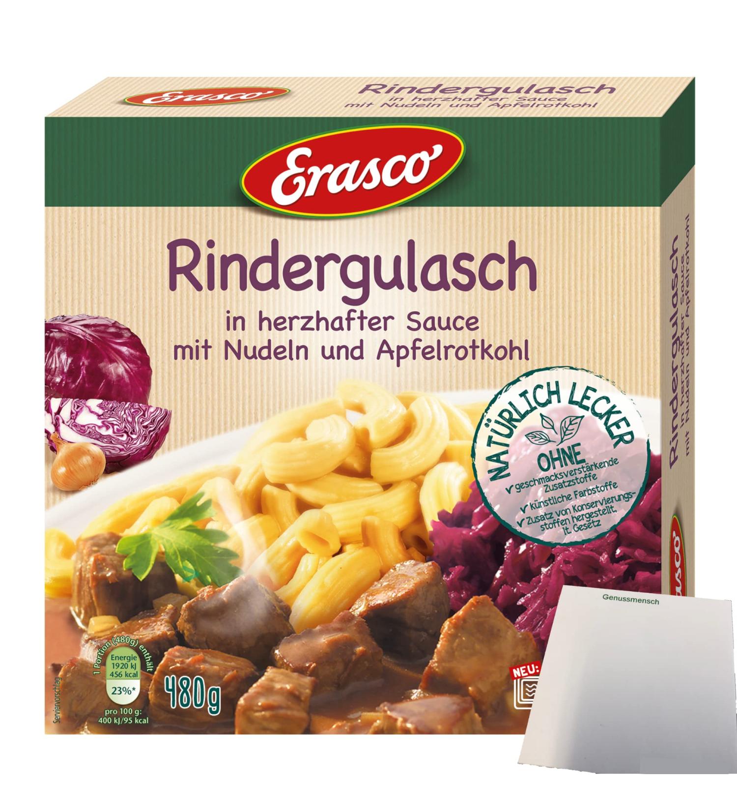 Erasco Menu Beef Goulash (480g pack) + usy Block