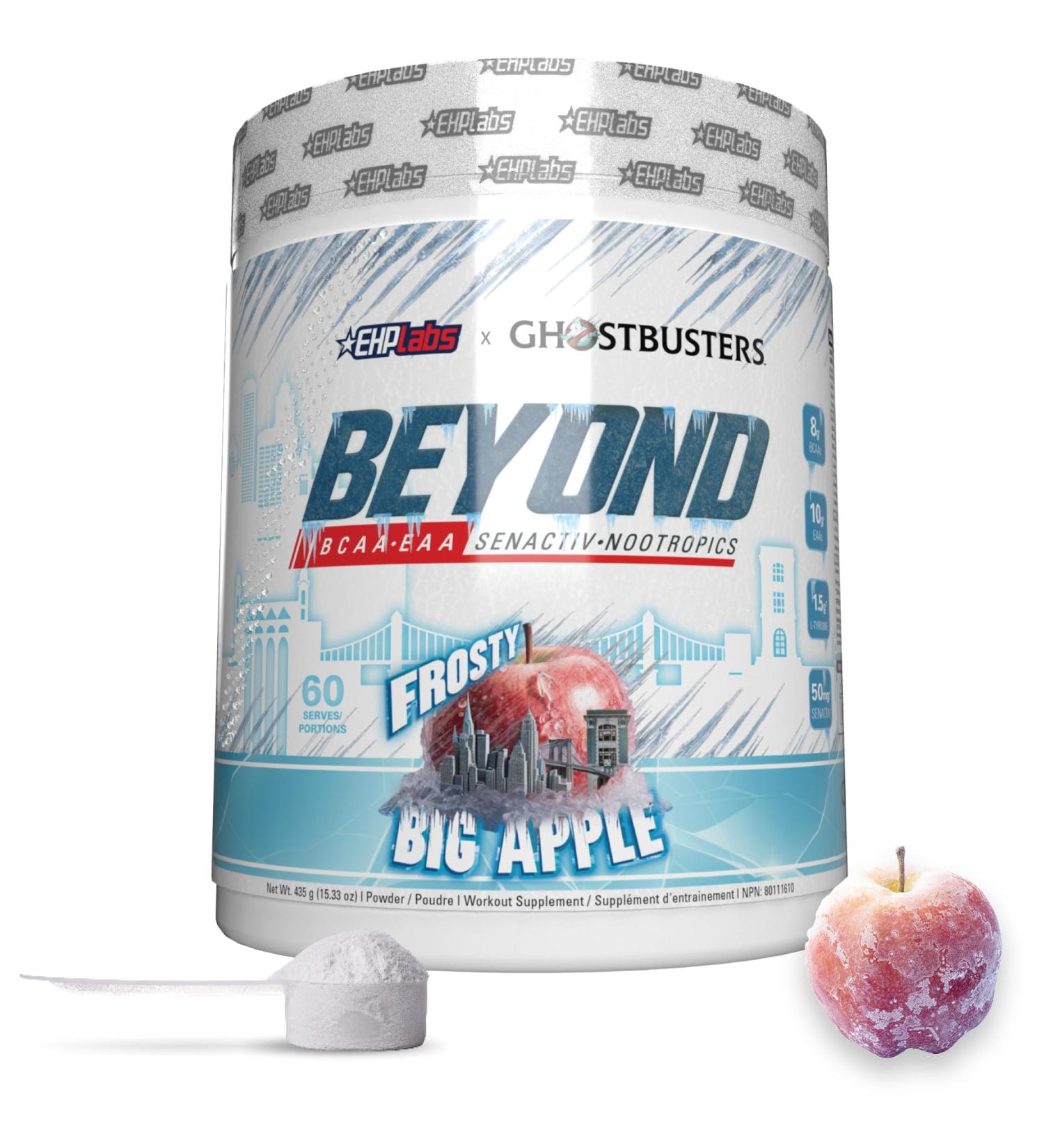 EHP Labs x Ghostbusters Beyond BCAA Powder Amino Acids Supplement for Muscle Recovery - 8g Sugar Free BCAAs Amino Acids Post Workout Recovery Powder & EAA Amino Acids Powder - 60 Servings (Big Apple) Frosty Big Apple - Buy Online on SooperMarket.com