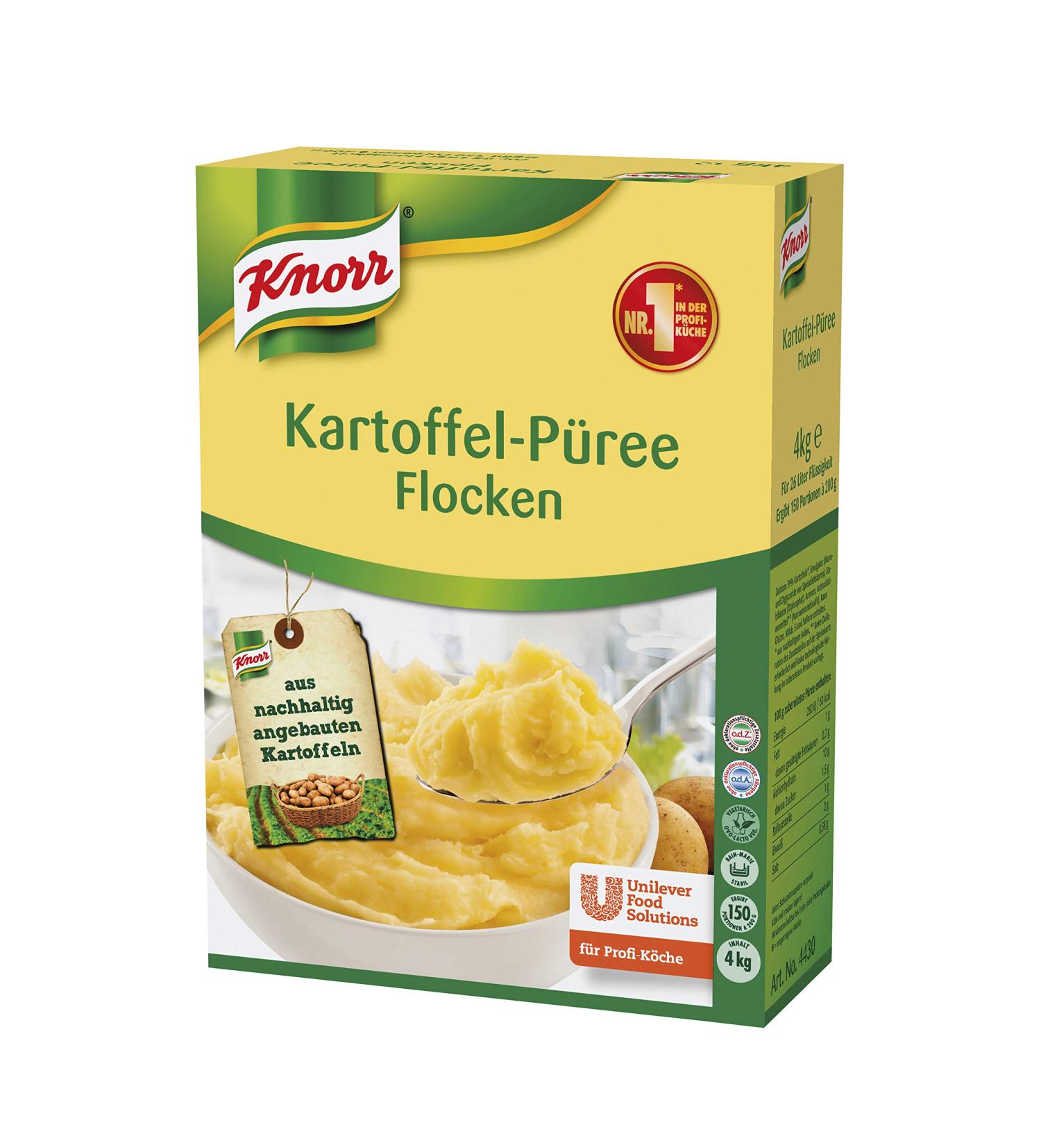 Buy Knorr Potato Flakes Puree - Premium Quality Potatoes 4kg Pack for International Shipping - Buy Online on SooperMarket.com