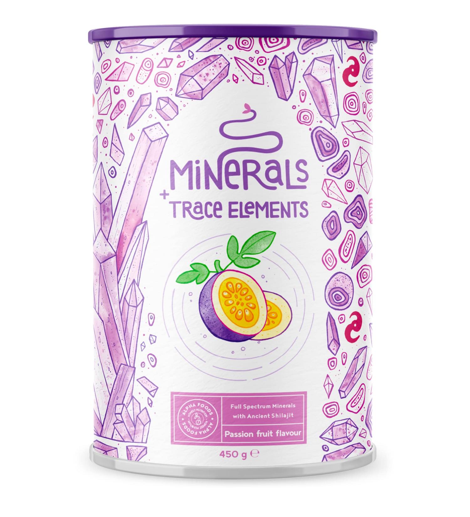 Passionfruit Flavour Calcium Magnesium Zinc Powder 450g (45 Servings) - Supports Healthy Bones, Teeth & Muscles - Alpha Foods - Buy Online on SooperMarket.com