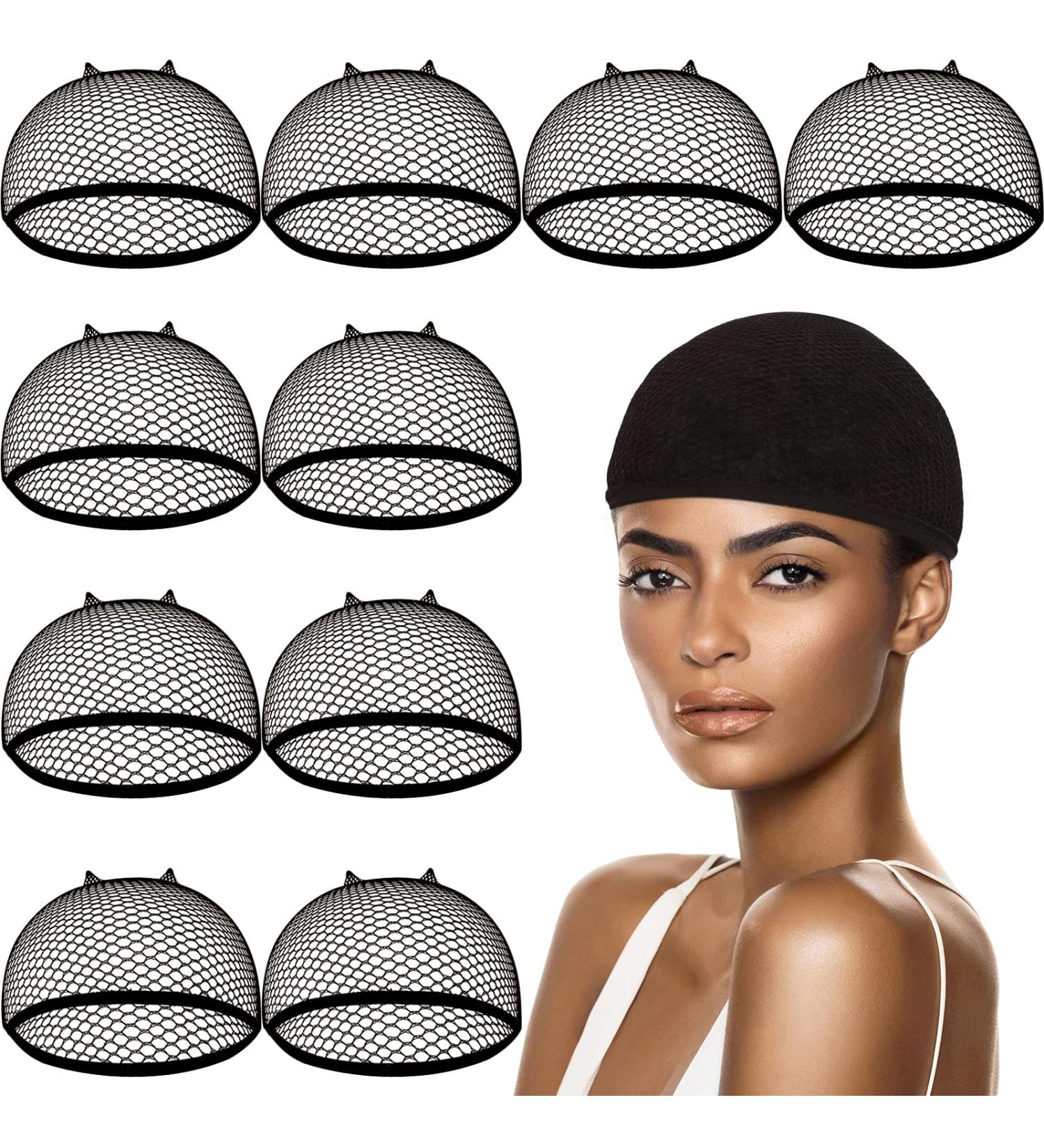 Smilco 10-Piece Mesh Wig Cap Net for Women - Black Fishnet Hair Net - Buy Online on SooperMarket.com