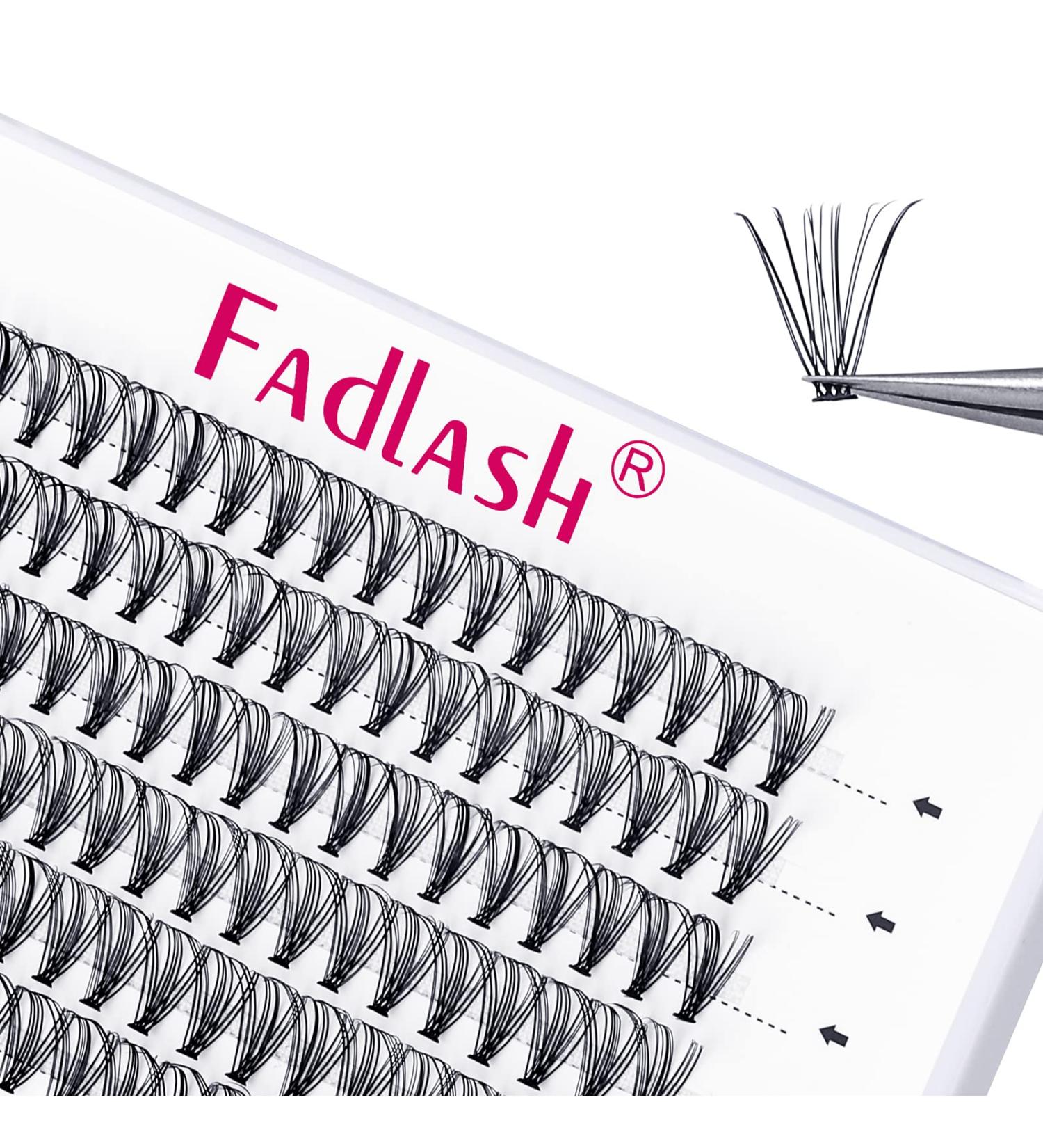 Premium 20D 0.07mm D Curl Individual Eyelash Clusters - 120PCs DIY Fadlash Eyelashes - 13mm | Shop Internationally - Buy Online on SooperMarket.com