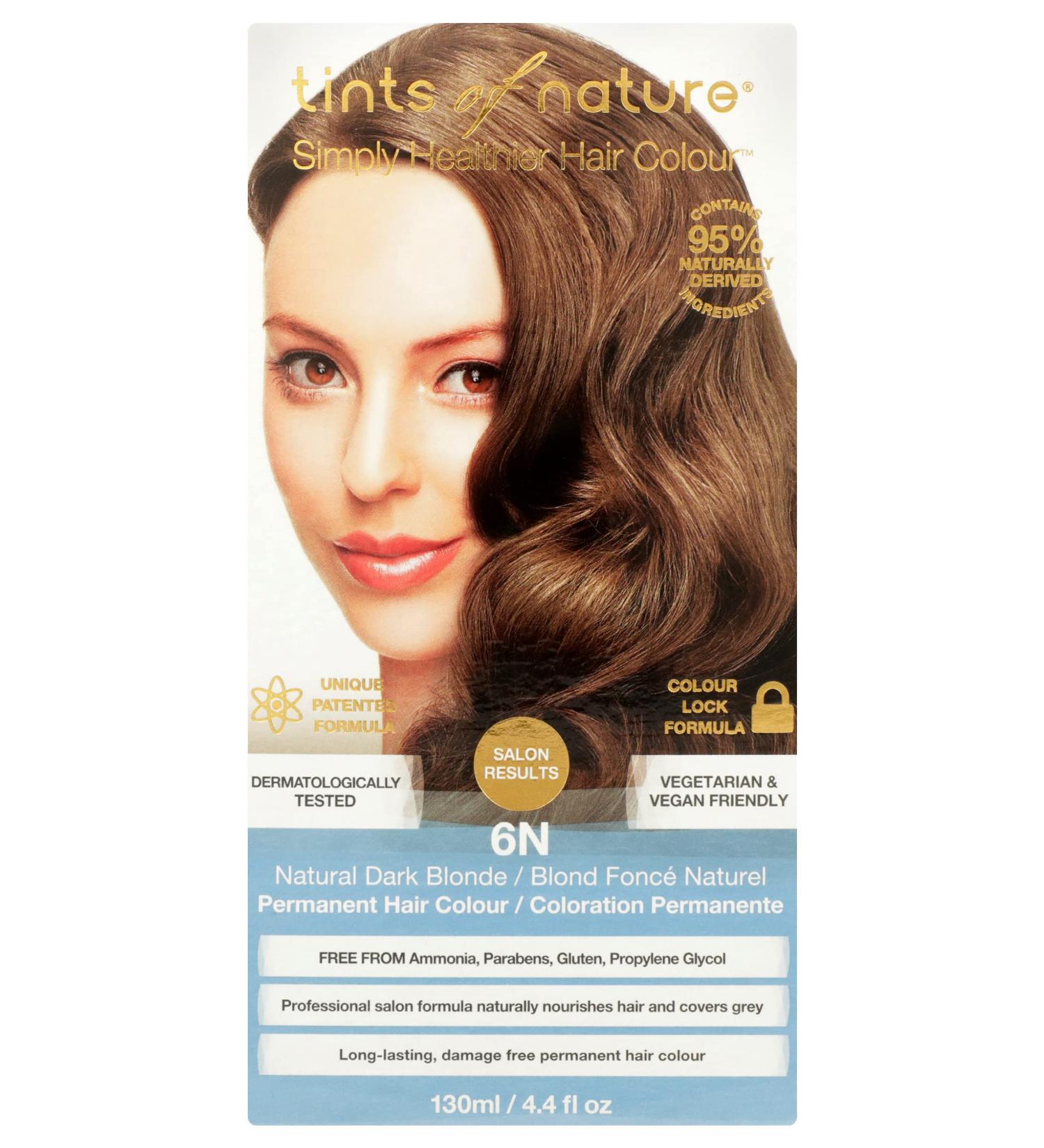 Tints Of Nature Organic Hair Color - Dark Blond 6N, 4.4 Fl Oz | Natural Hair Dye - Buy Online on SooperMarket.com