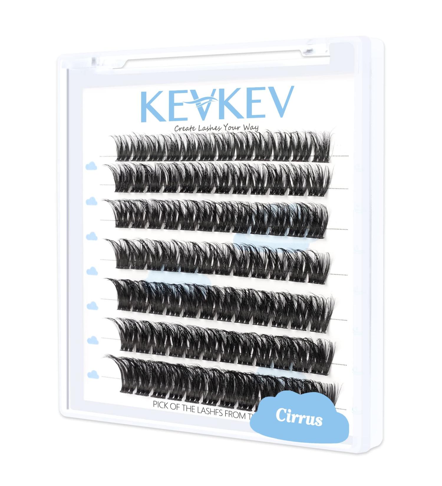 Lash Clusters 84 Pcs - DIY Cluster Eyelash Extensions for Natural Look - Thin Band, Soft Individual Lashes (Cirrus D-16) - Buy Online on SooperMarket.com
