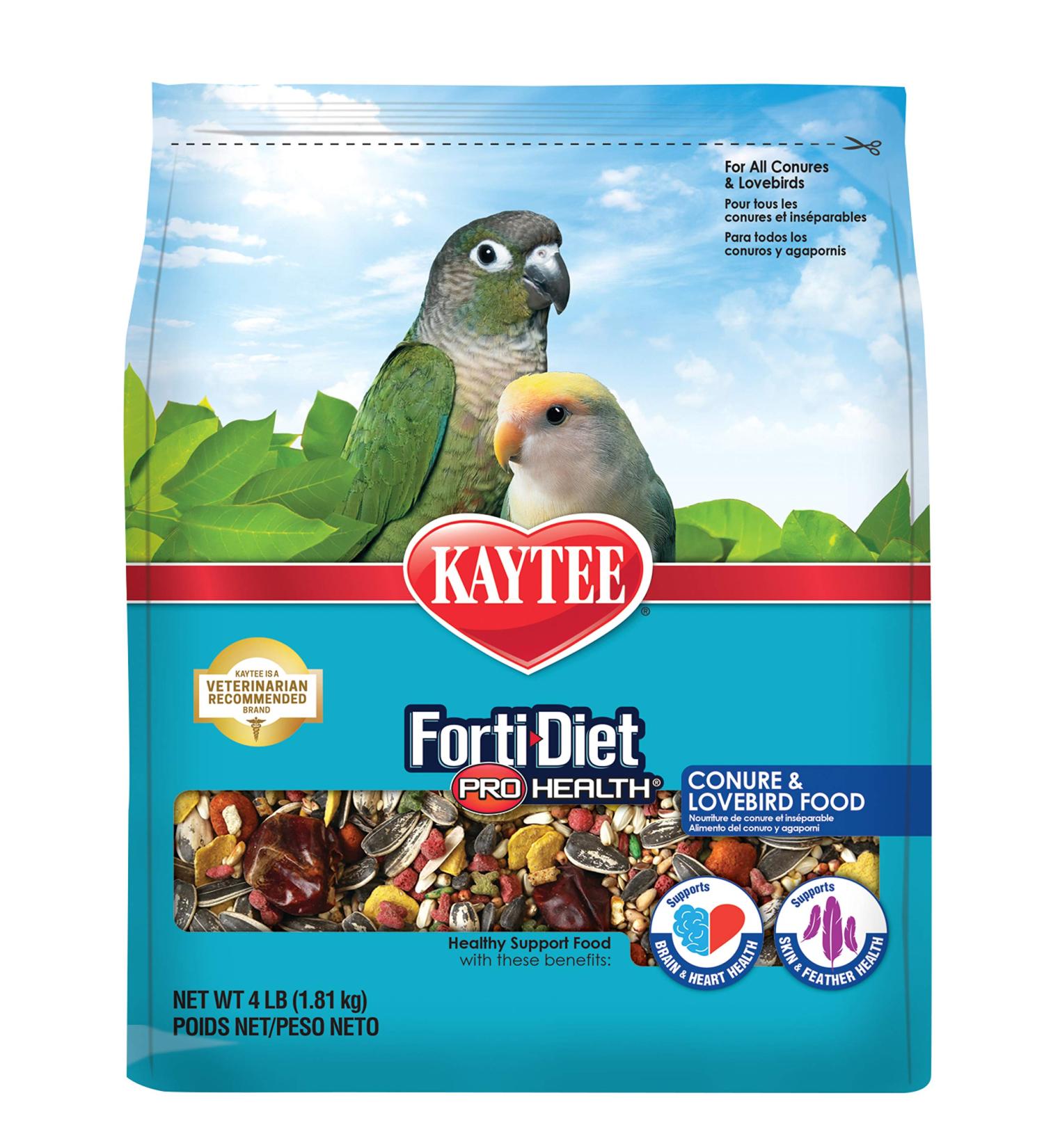 Kaytee Forti-Diet Pro Health Food for Conures & Lovebirds - Nutrient-Rich Avian Diet - Buy Online on SooperMarket.com