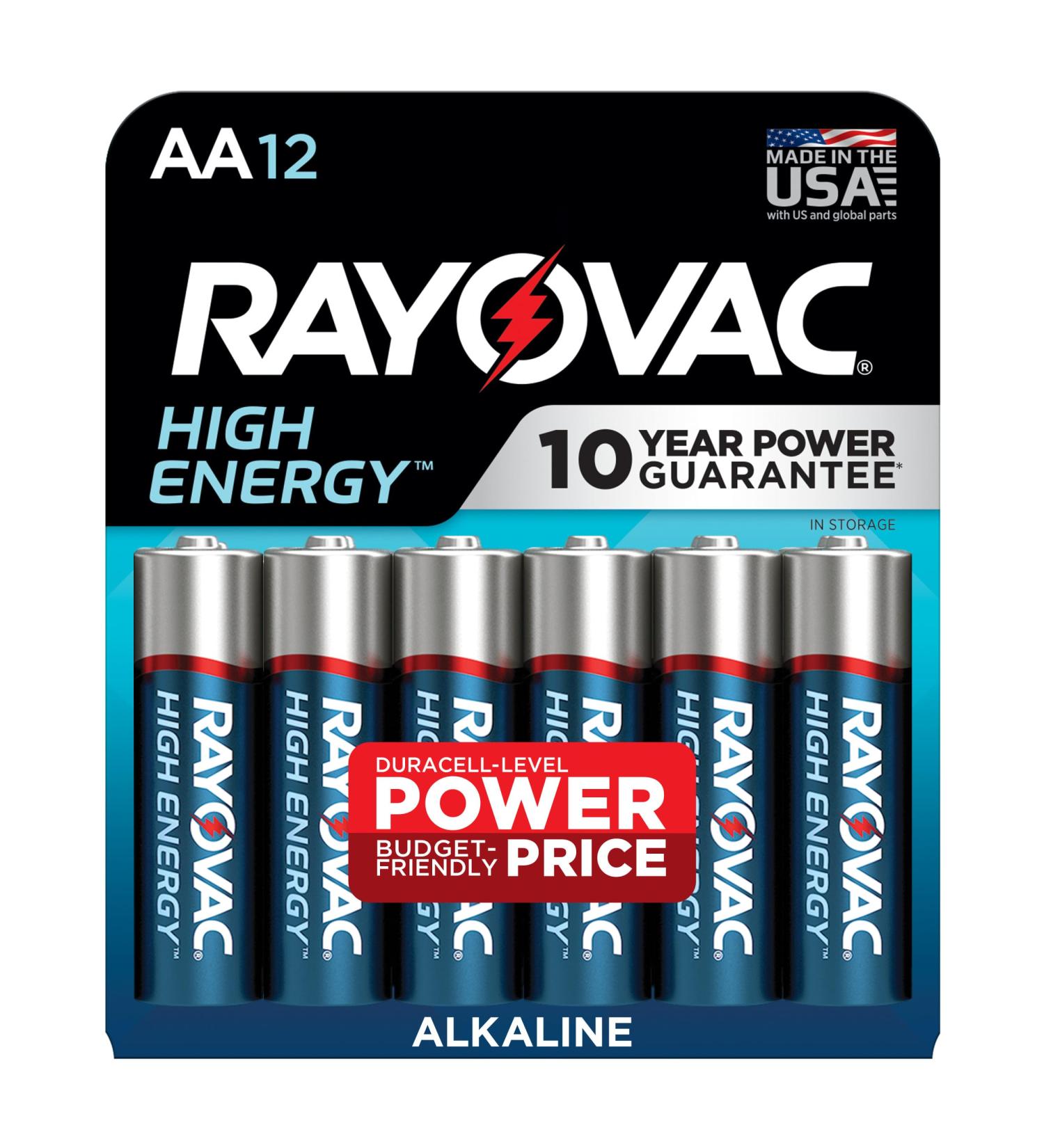Buy Rayovac AA Alkaline Batteries - 12 Pack | Long-Lasting Power for Electronics Fast International Shipping - Buy Online on SooperMarket.com