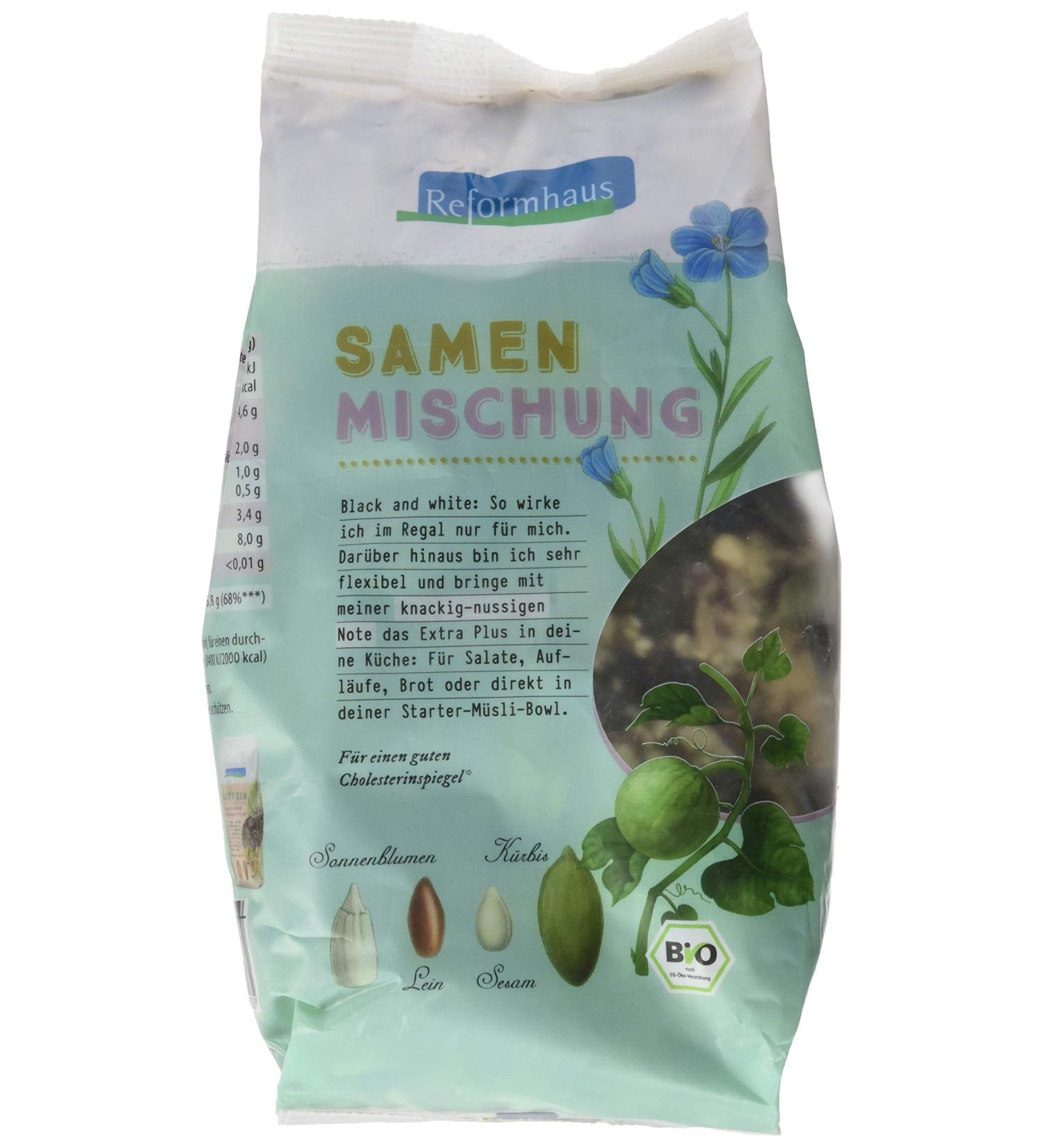 Organic Health Food Seed Mix - 500g | Nutrient-Packed Superfood for Wellness - International Shipping Available - Buy Online on SooperMarket.com