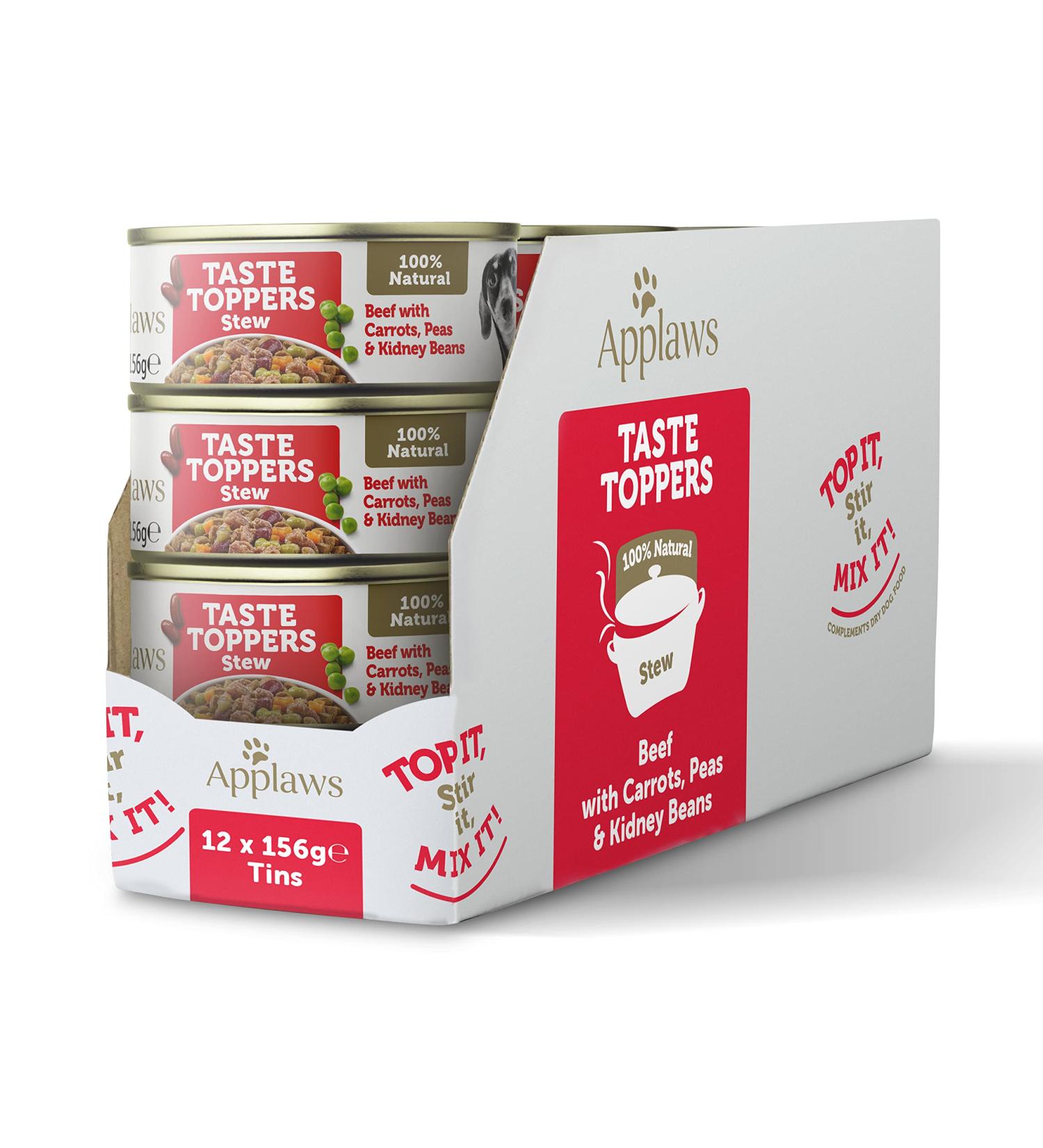 Applaws Premium Natural Wet Dog Food - Grain Free Beef & Vegetables Stew (12 x 156g) | International Shipping Available - Buy Online on SooperMarket.com
