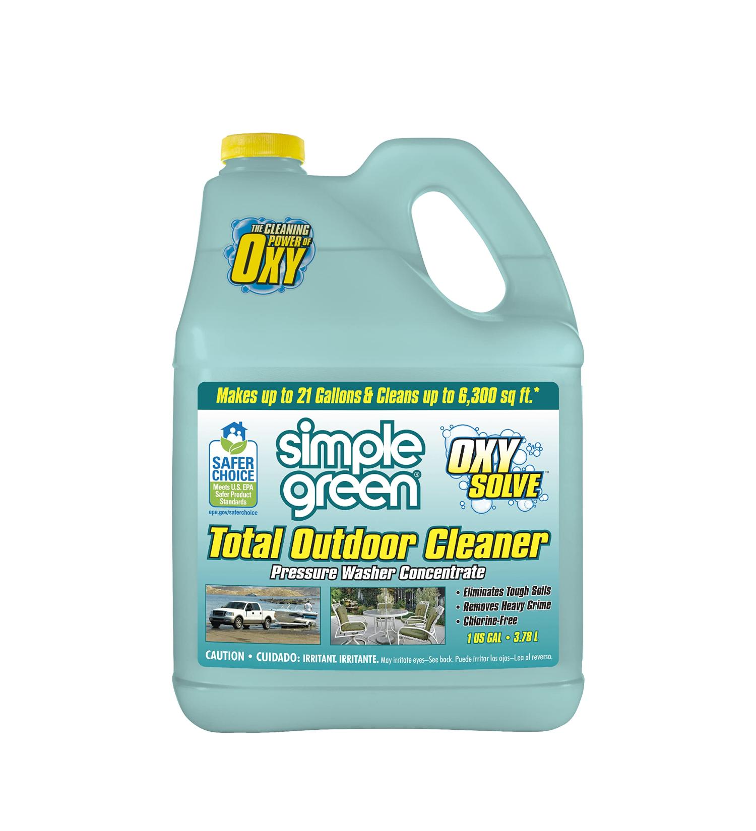 Simple Green Oxy Solve Total Outdoor Pressure Washer Cleaner 1 Gal - Powerful Cleaning Solution - Buy Online on SooperMarket.com