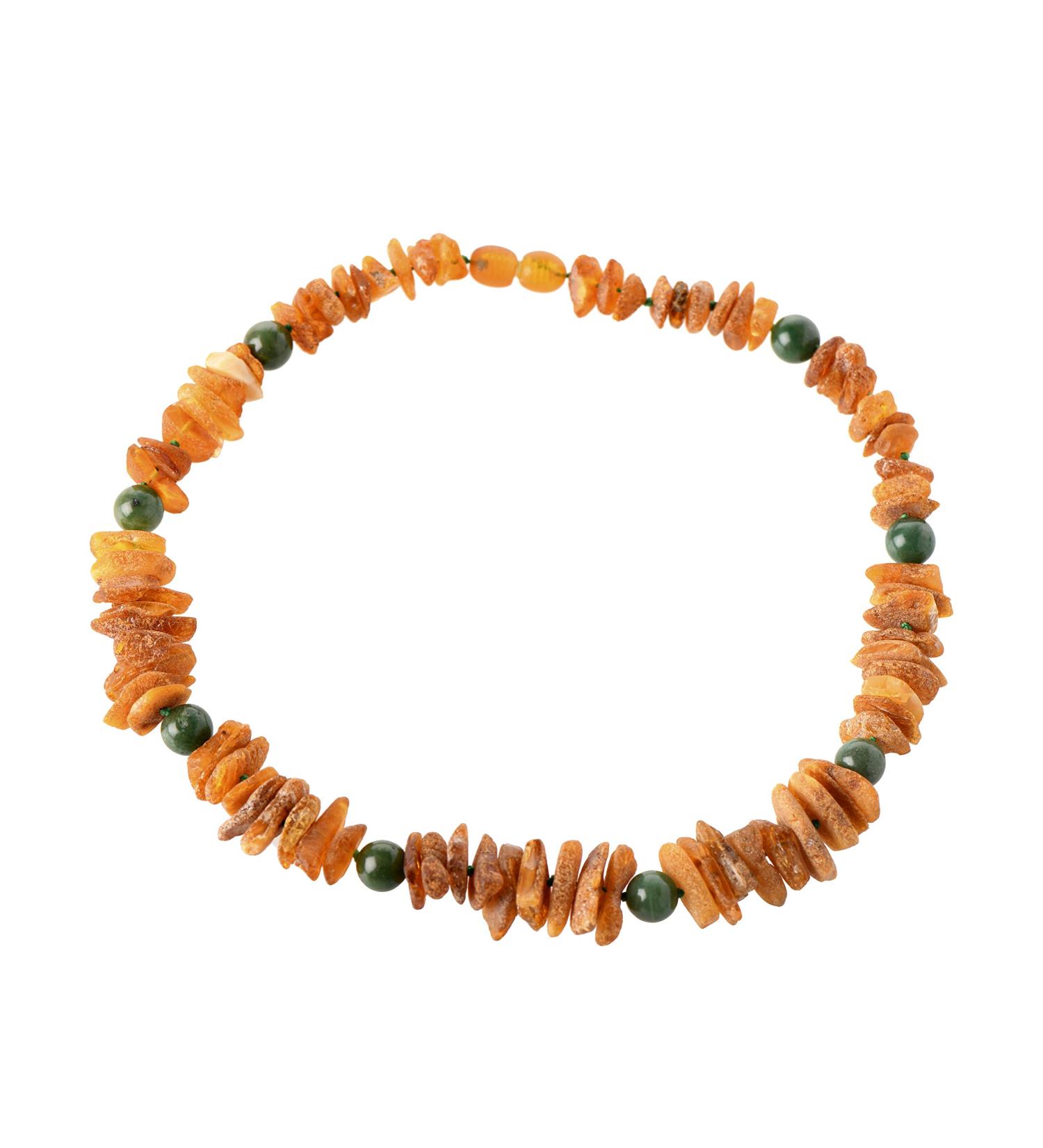 Shop B-A-L Baltic Amber & African Jade Pet Collar - Flea & Tick Protection for Dogs & Cats (25-65 cm) | Eco-Friendly Vegan Dog Collar - Buy Online on SooperMarket.com