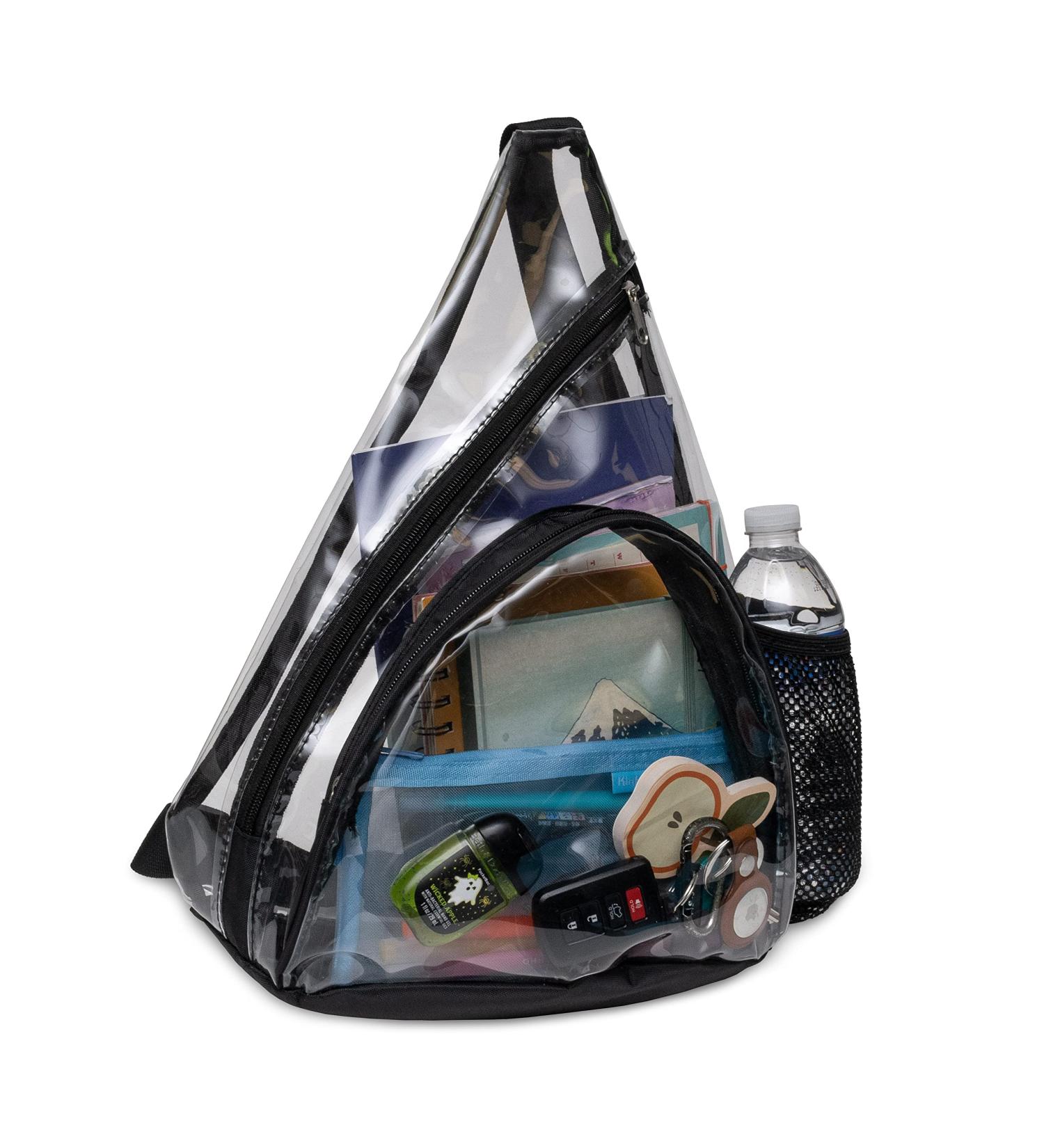 Medium Clear Sling Bag - Transparent Crossbody Backpack for Concerts, Festivals, and Events | Stadium Approved Purse and Fanny Pack Alternative | Ideal for Travel and Outdoor Activities - Buy Online on SooperMarket.com