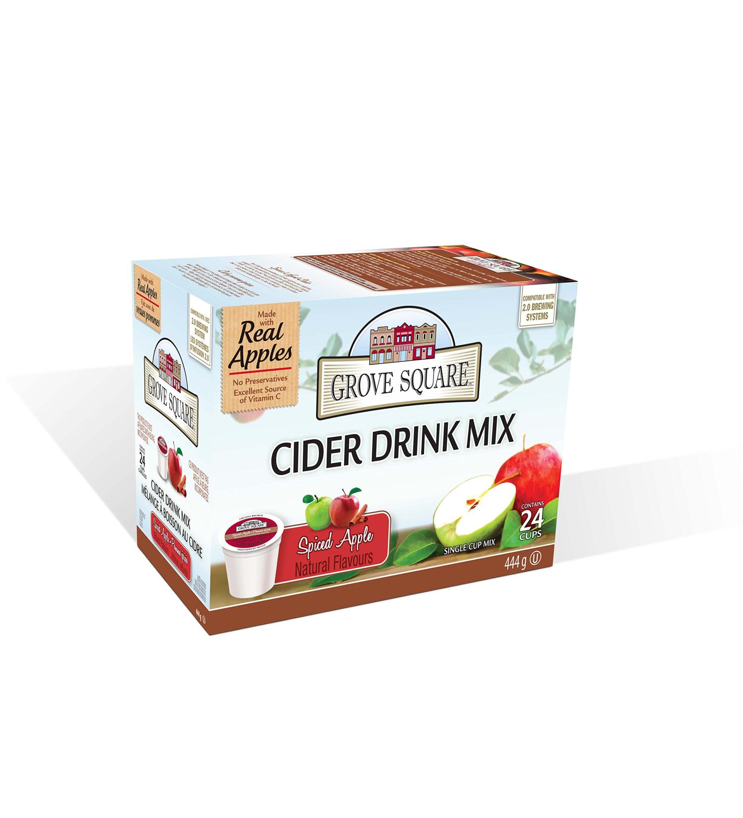 Grove Square Apple Cider Mix Spiced 24 Single Serve Cups Packaging may vary 444 g (Pack of 1) - Buy Online on SooperMarket.com