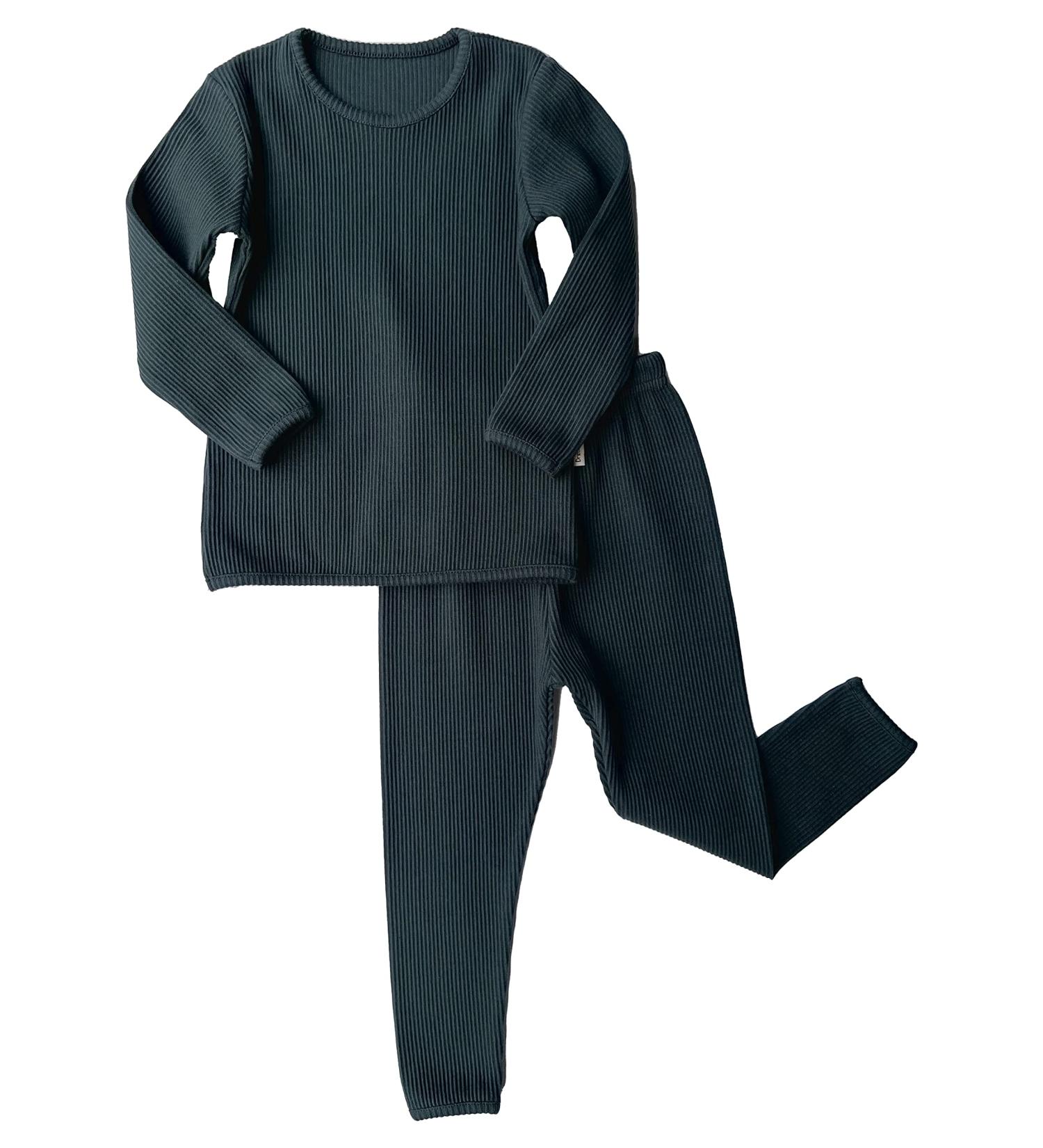 DreamBuy Ribbed Pyjama/Loungewear in 20 Colours | Unisex Baby, Women, Men | 3-6 Months Pine - Buy Online on SooperMarket.com