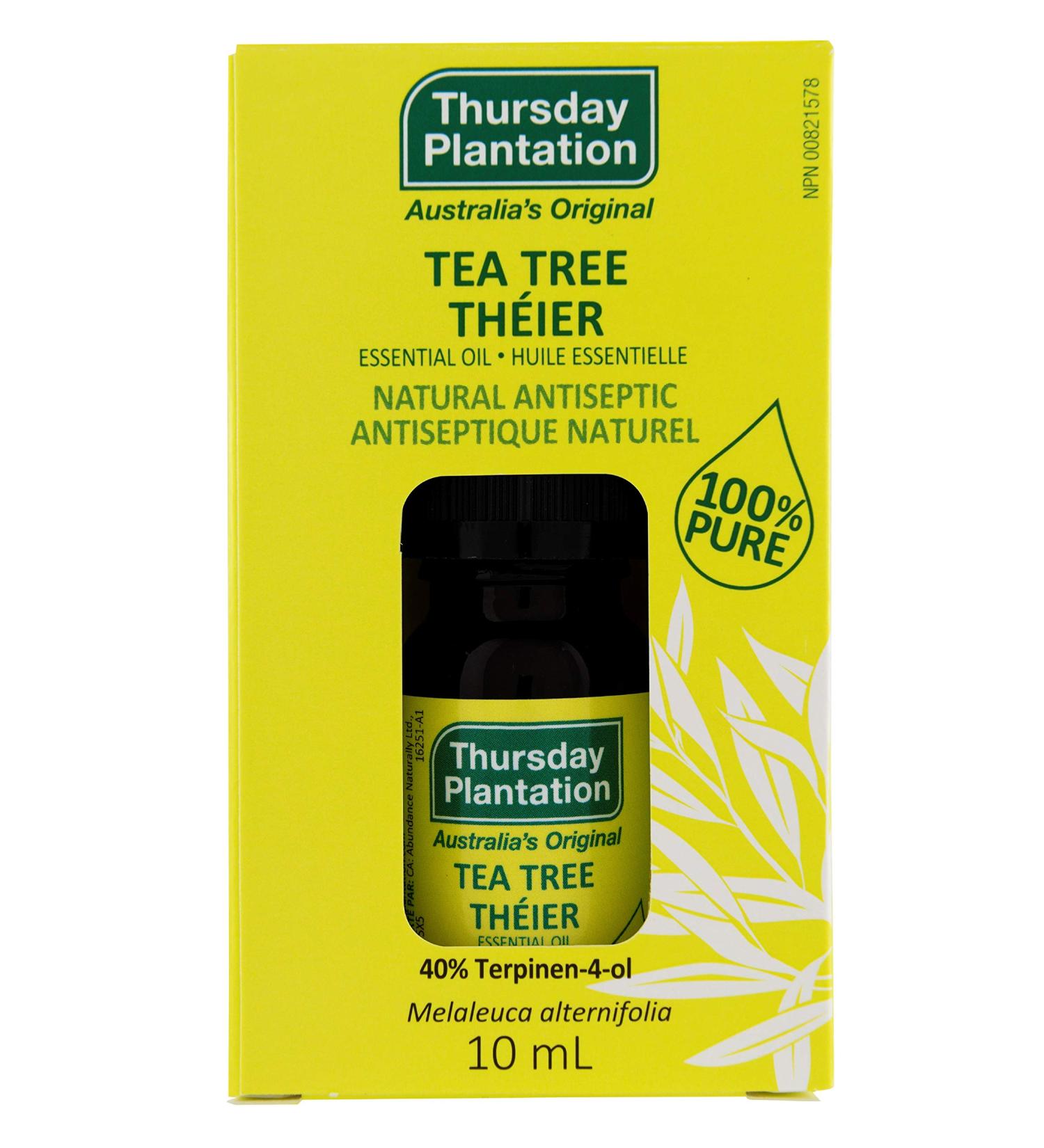 Thursday Plantation 100% Pure Tea Tree Oil - Ideal for Minor Cuts Abrasions Insect Bites Stings and Skin Irritations - Essential Oil - Versatile Oil for Home Use and Personal Care - 10ml size - Buy Online on SooperMarket.com