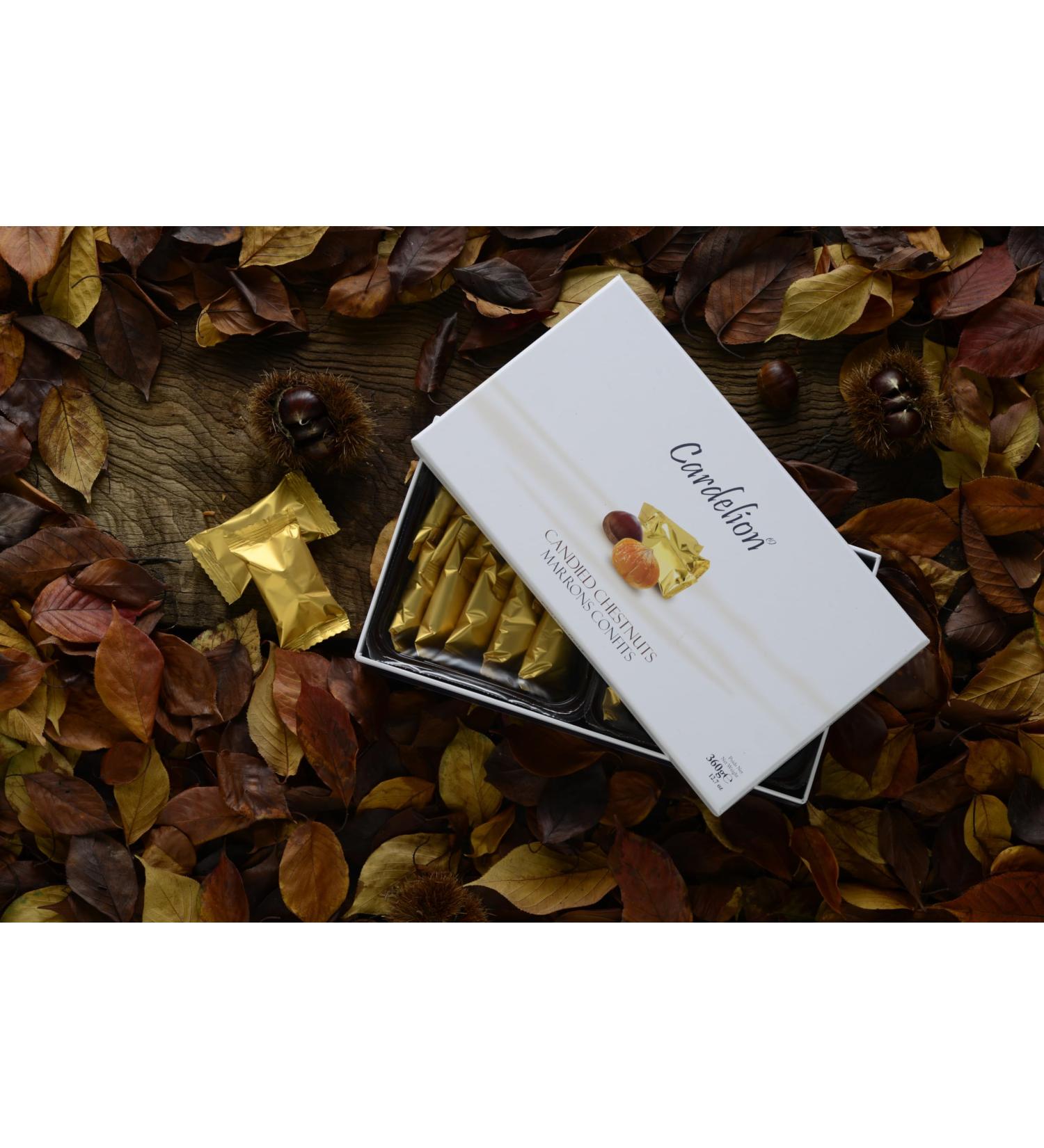 Cardelion Marron Glace - Candied Chestnuts Special Occasions Suitable for All Seasons (360 Gram 12.6 oz 20 Pieces) - Buy Online on SooperMarket.com